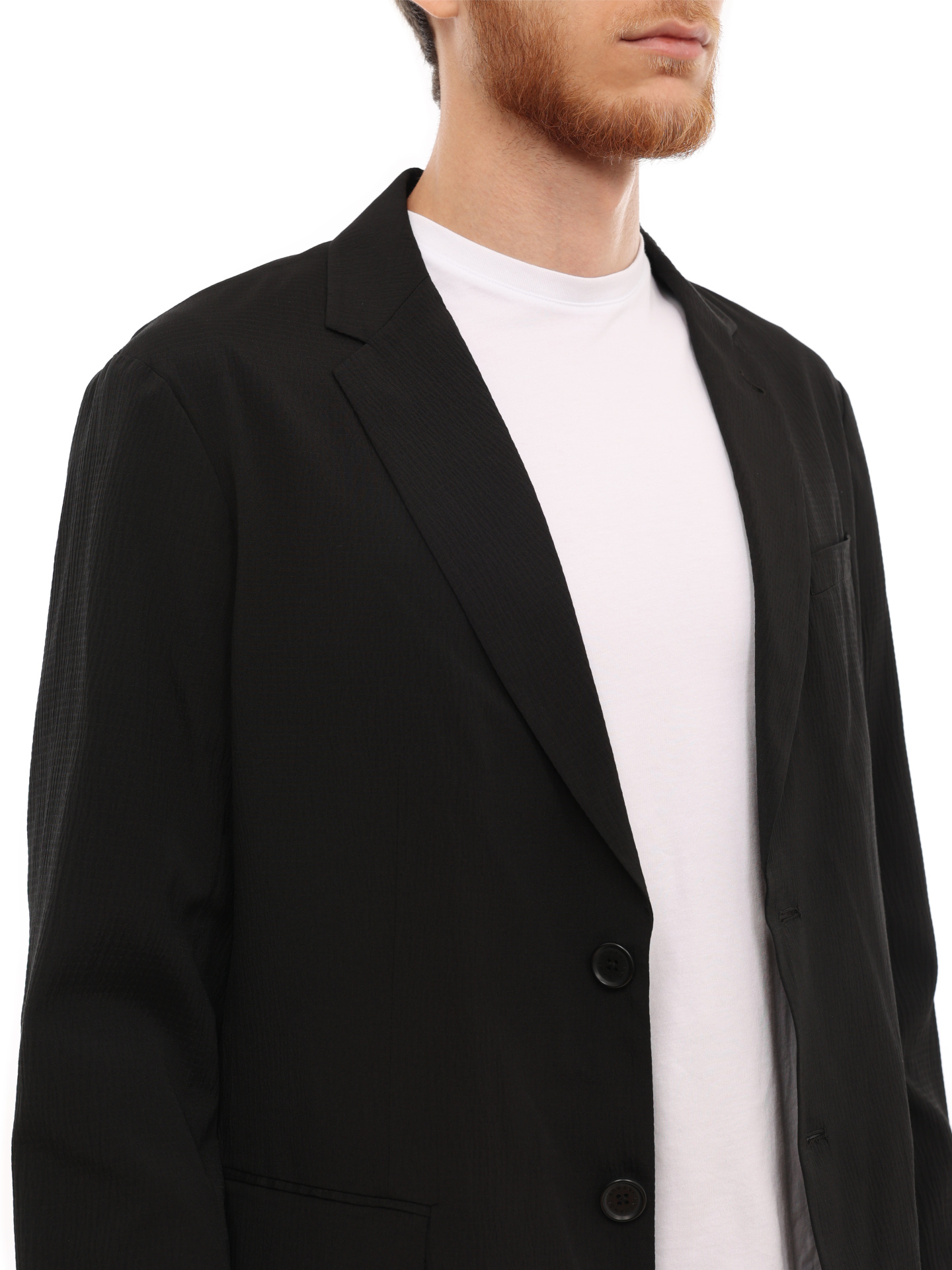 Пиджак Armani Exchange 3LZG45 ZNN5Z 1200 черный мужской из фактурной ткани — купить в интернет-магазине Verdistore