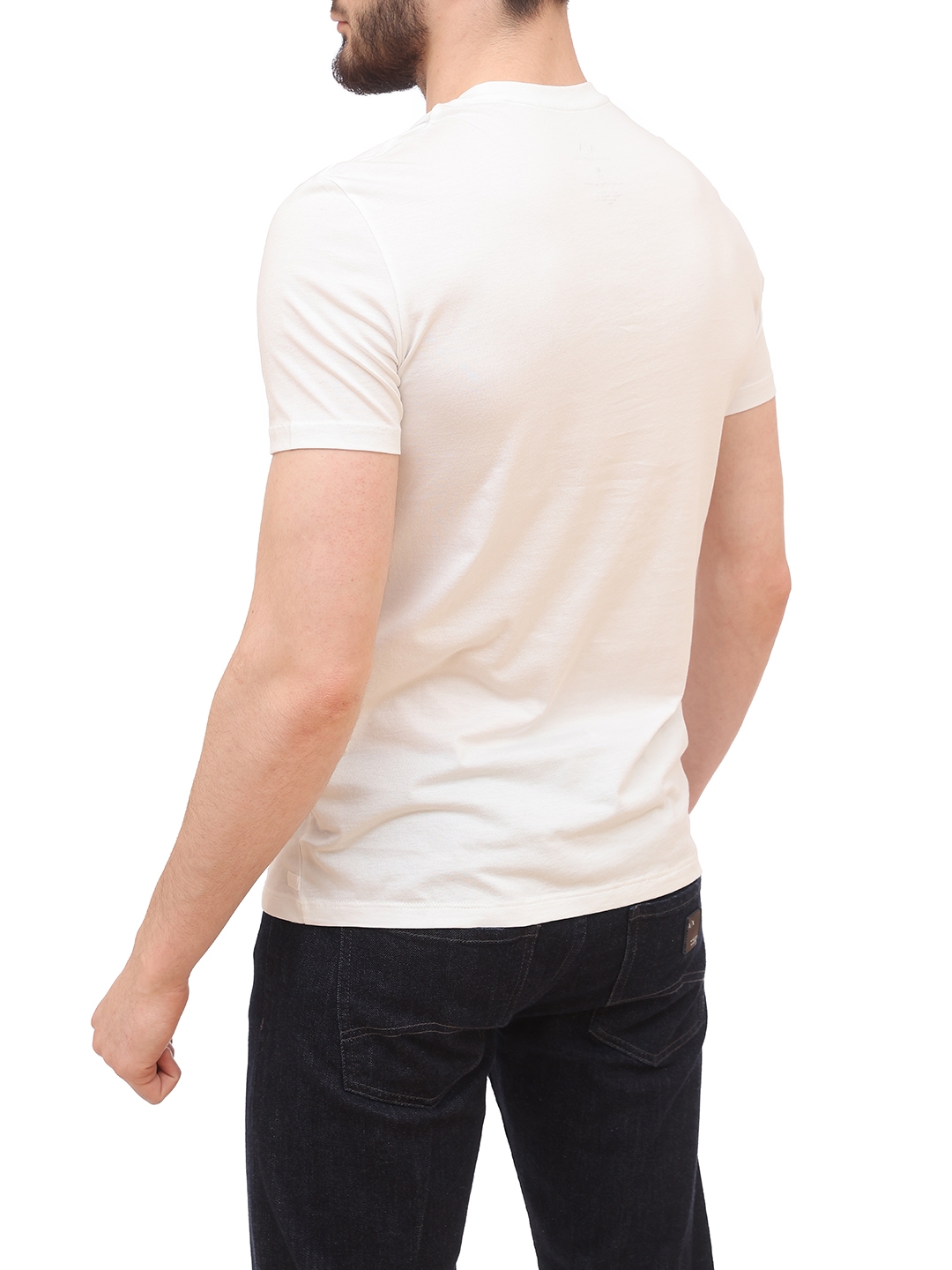 Футболка Armani Exchange 8NZT74 ZJA5Z 1100 белая мужская из хлопка — купить в интернет-магазине Verdistore