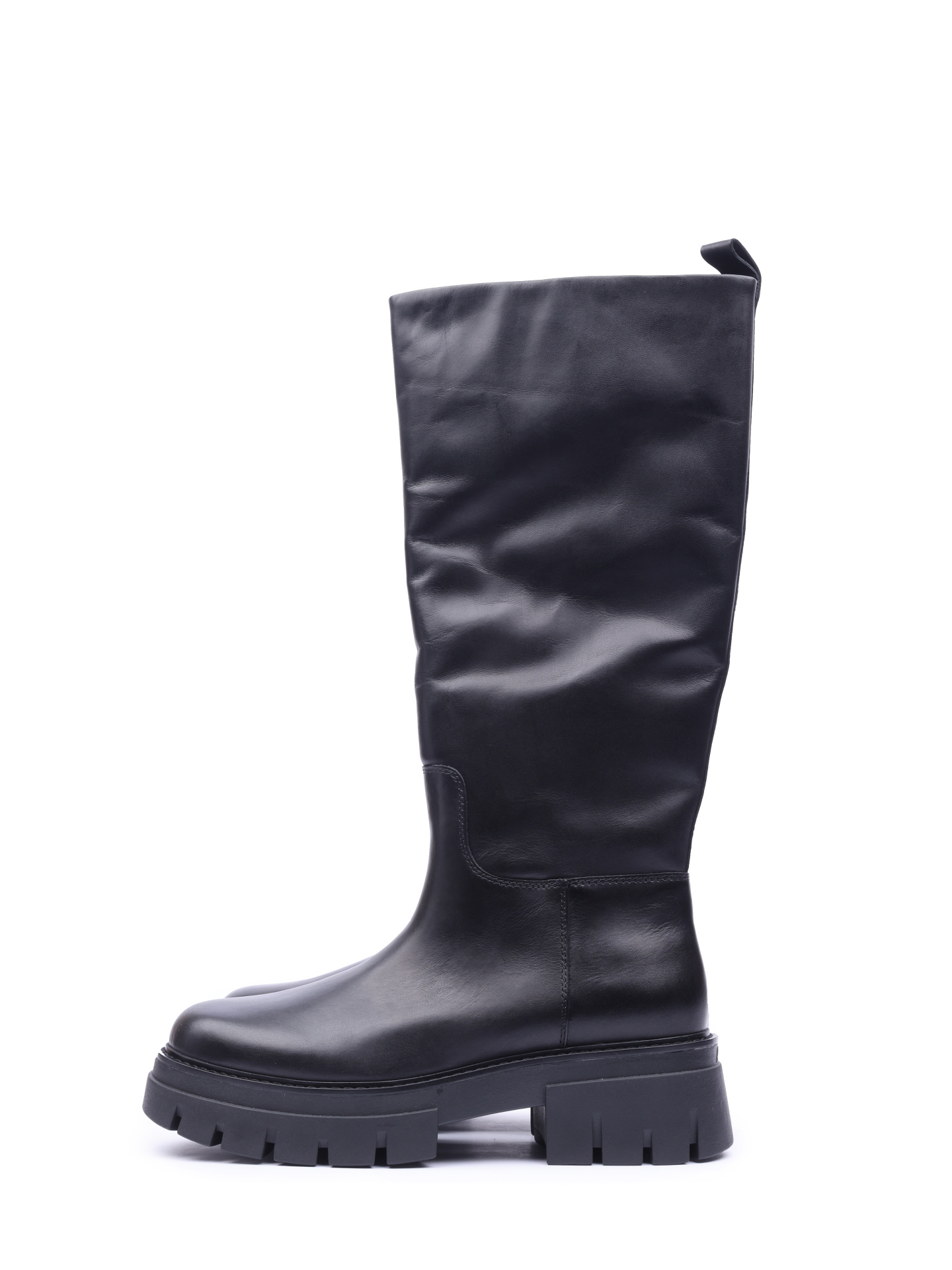 Сапоги ASH LUCKY 001 черные женские с широким голенищем — купить в интернет-магазине Verdistore