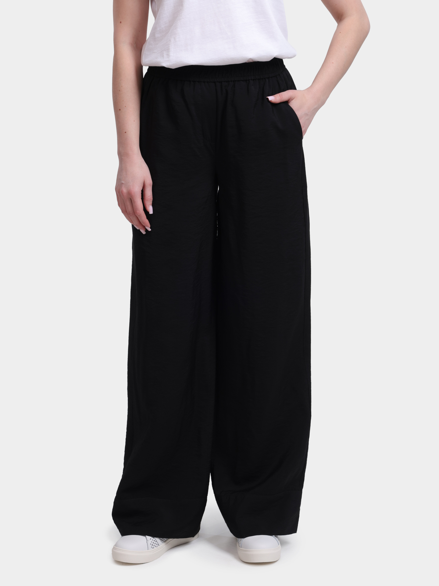 Брюки Marella Sport MLSEREMI 005 черные женские свободного кроя — купить в интернет-магазине Verdistore