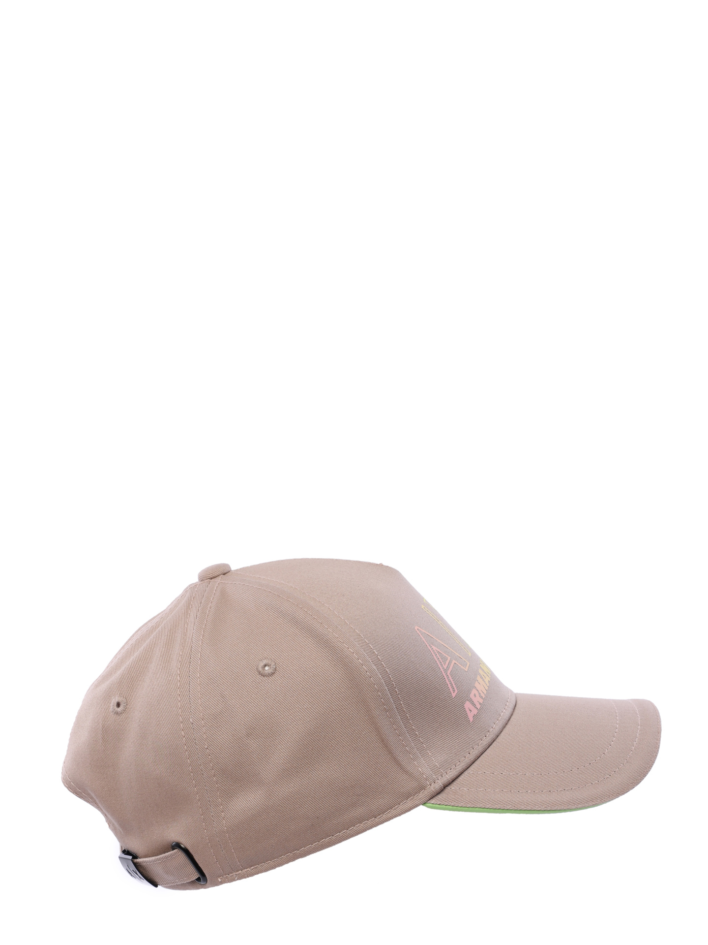Бейсболка Armani Exchange 954209 3R109 08251 хлопковая бежевая с логотипом — купить в интернет-магазине Verdistore