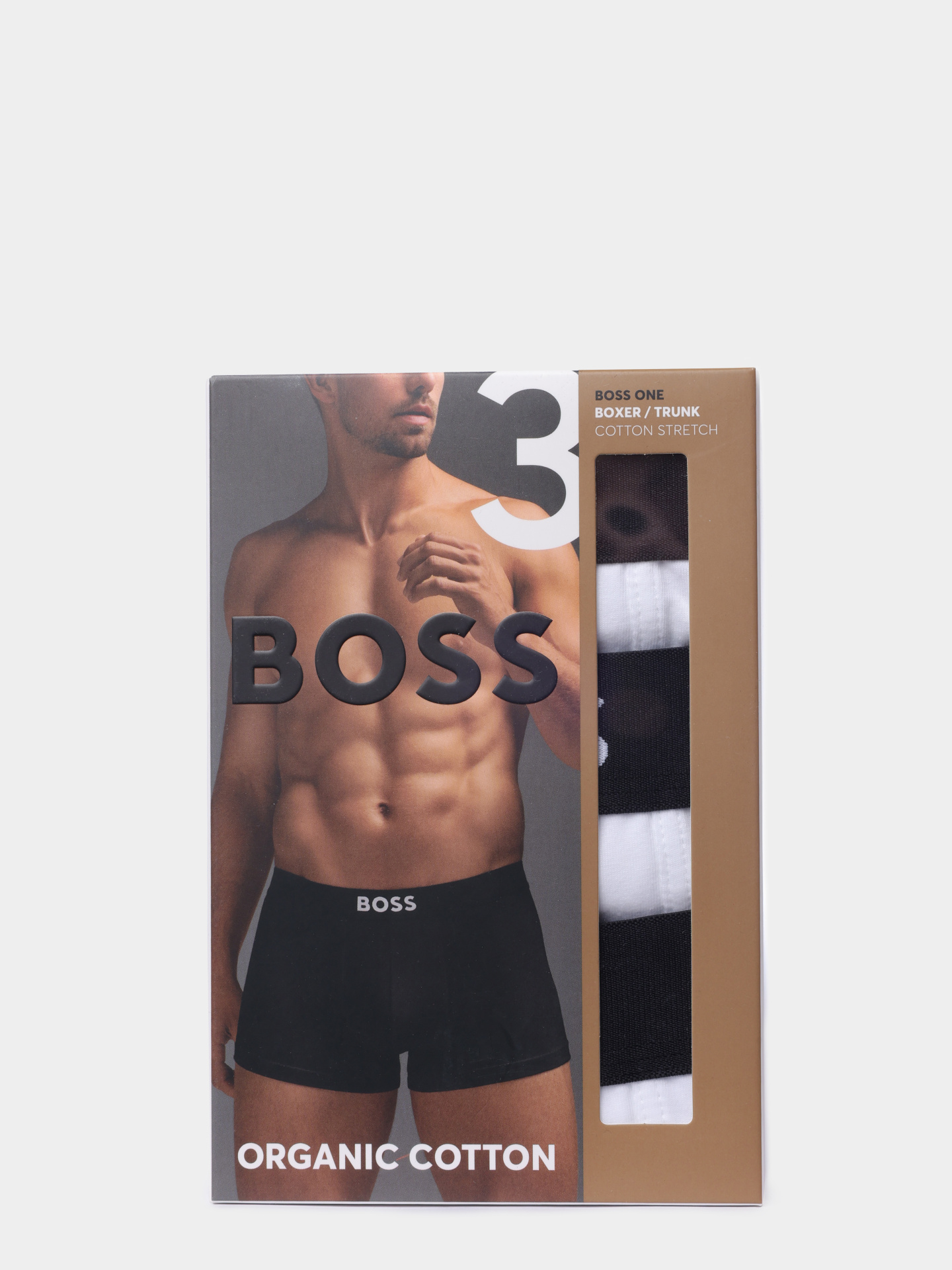Трусы комплект Boss 50544263 100 белые мужские с логотипом — купить в интернет-магазине Verdistore