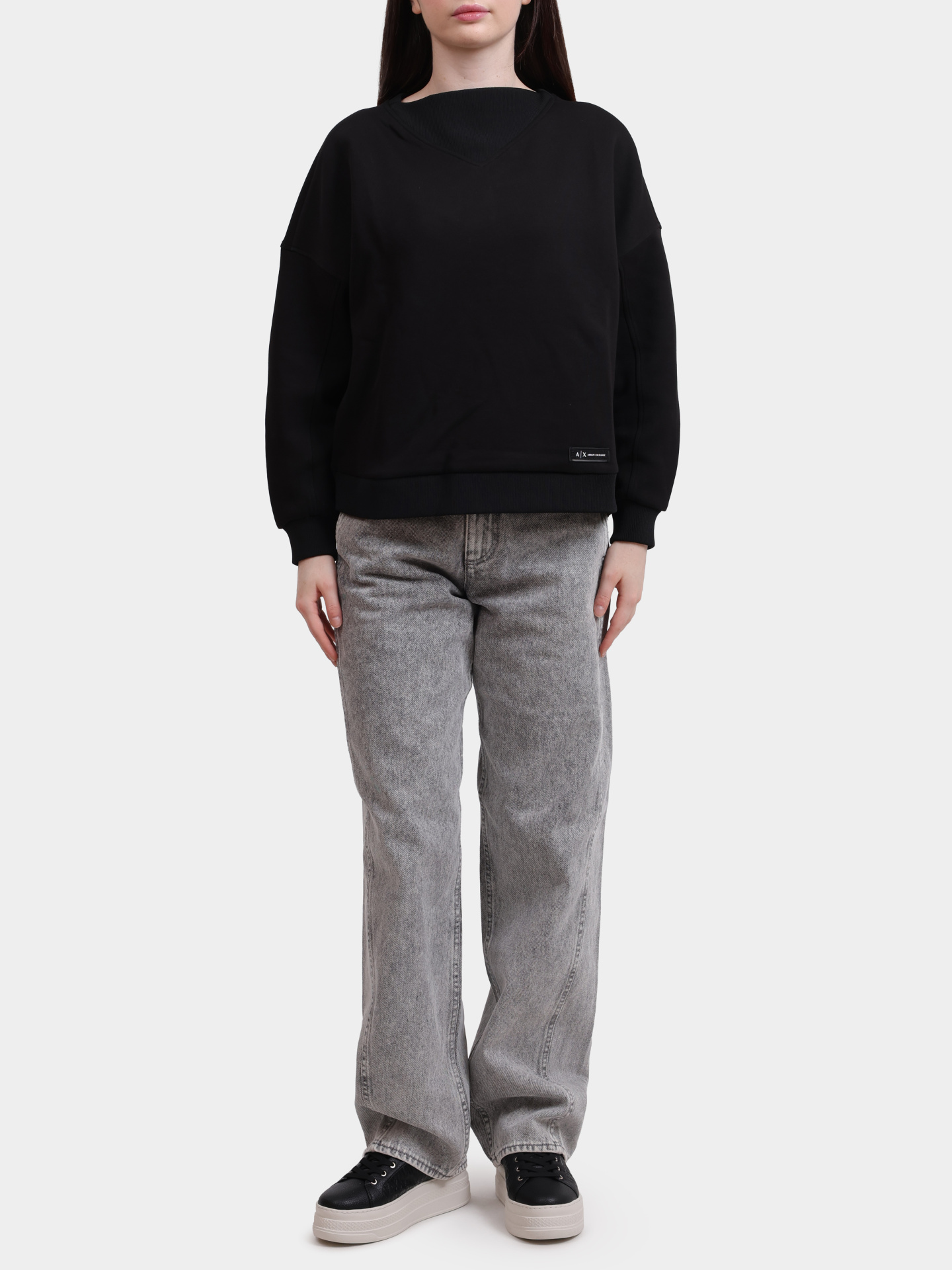 Джинсы Armani Exchange XW001404 AF16180 M8088 серые женские — купить в интернет-магазине Verdistore