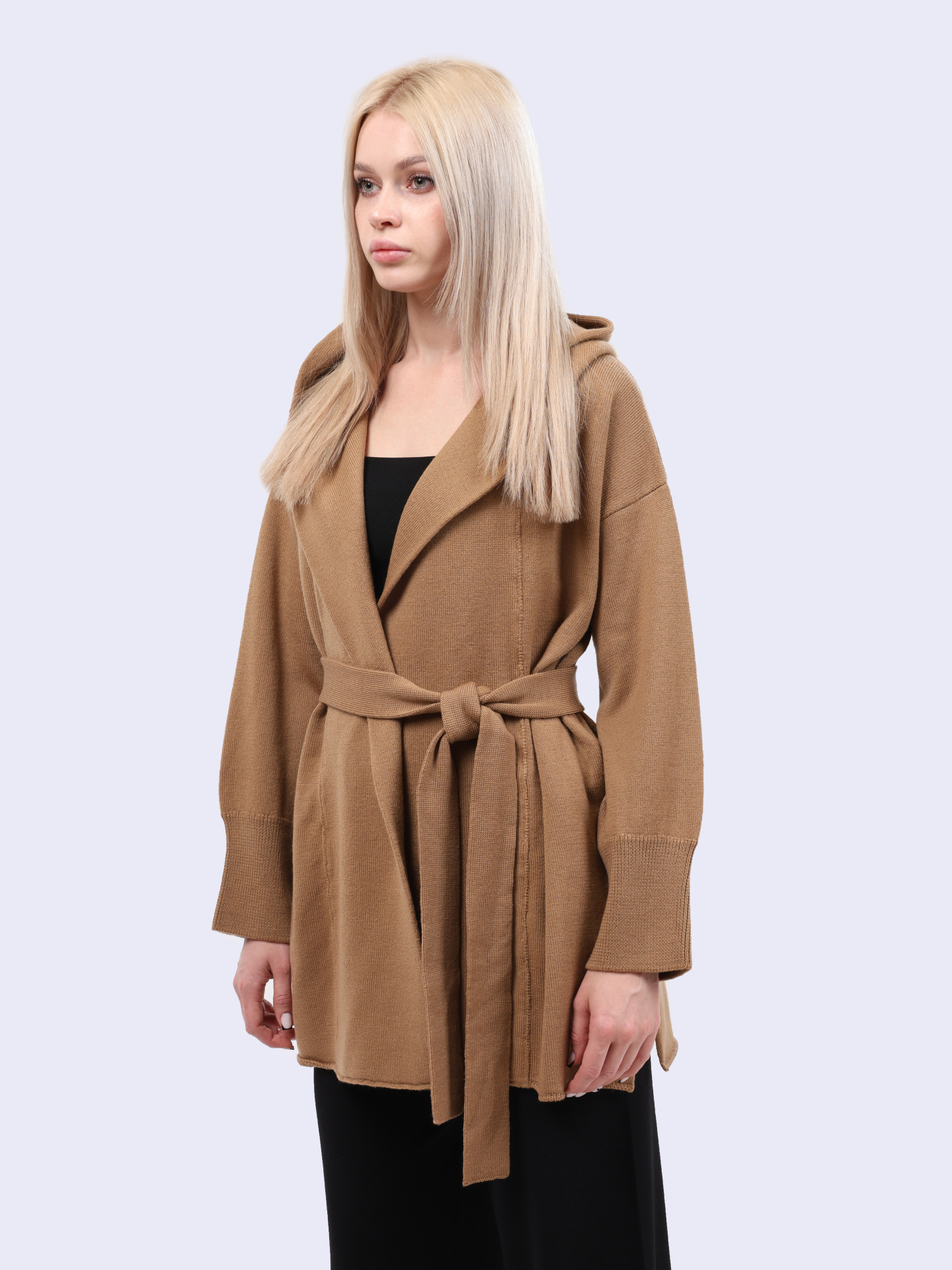 Кардиган Alpha Studio AD-8003N 2002 шерстяной женский с поясом — купить в интернет-магазине Verdistore