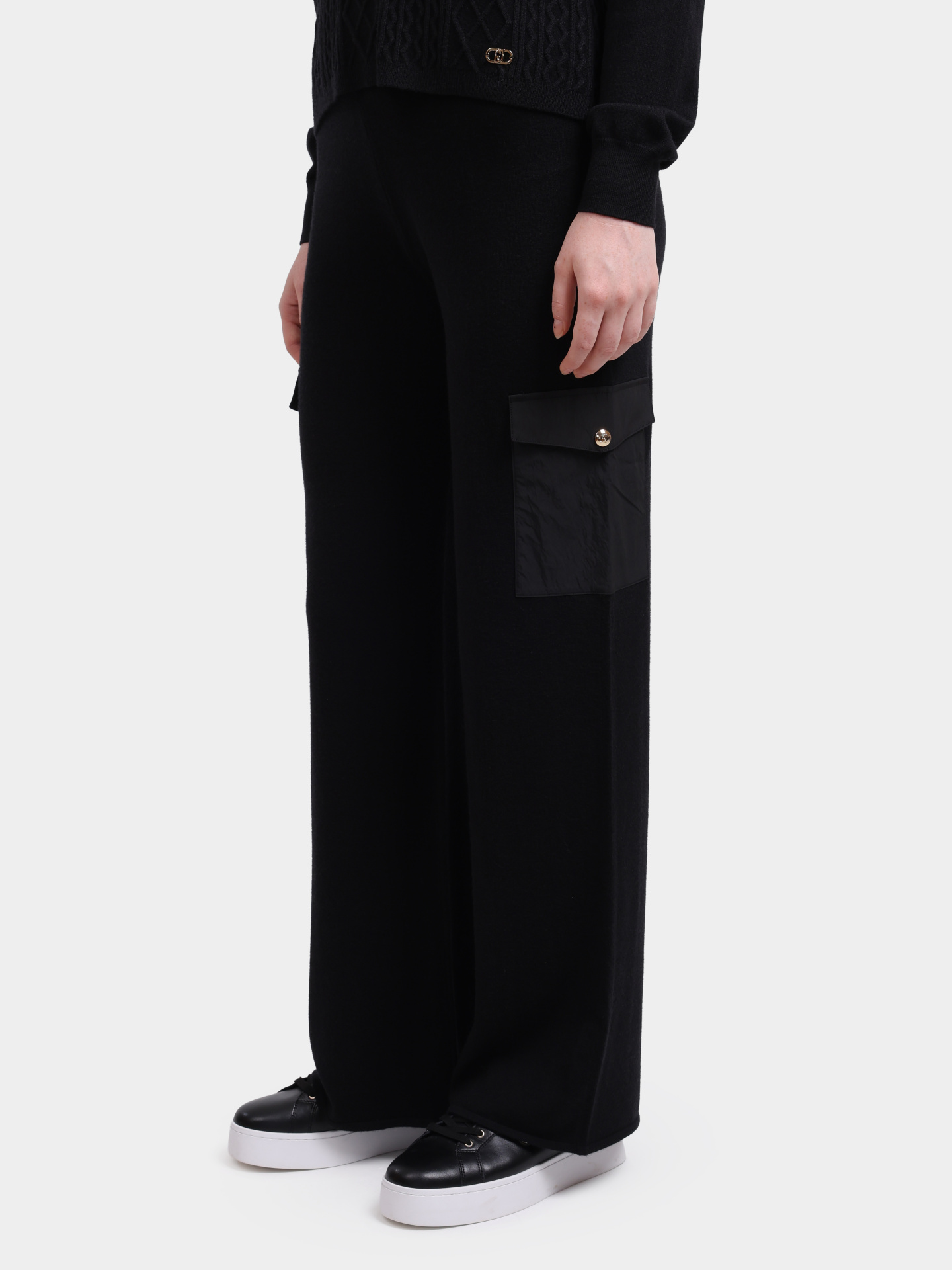 Брюки Liu-Jo TF5041 MS75L 22222 черные женские — купить в интернет-магазине Verdistore