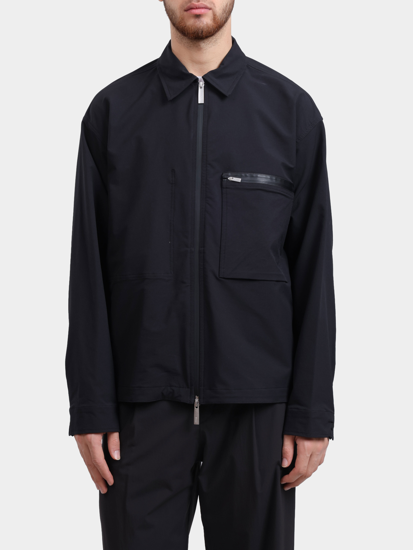 Куртка-рубашка Herno Laminar GI00183UL 12846S 9300 черная мужская — купить в интернет-магазине Verdistore