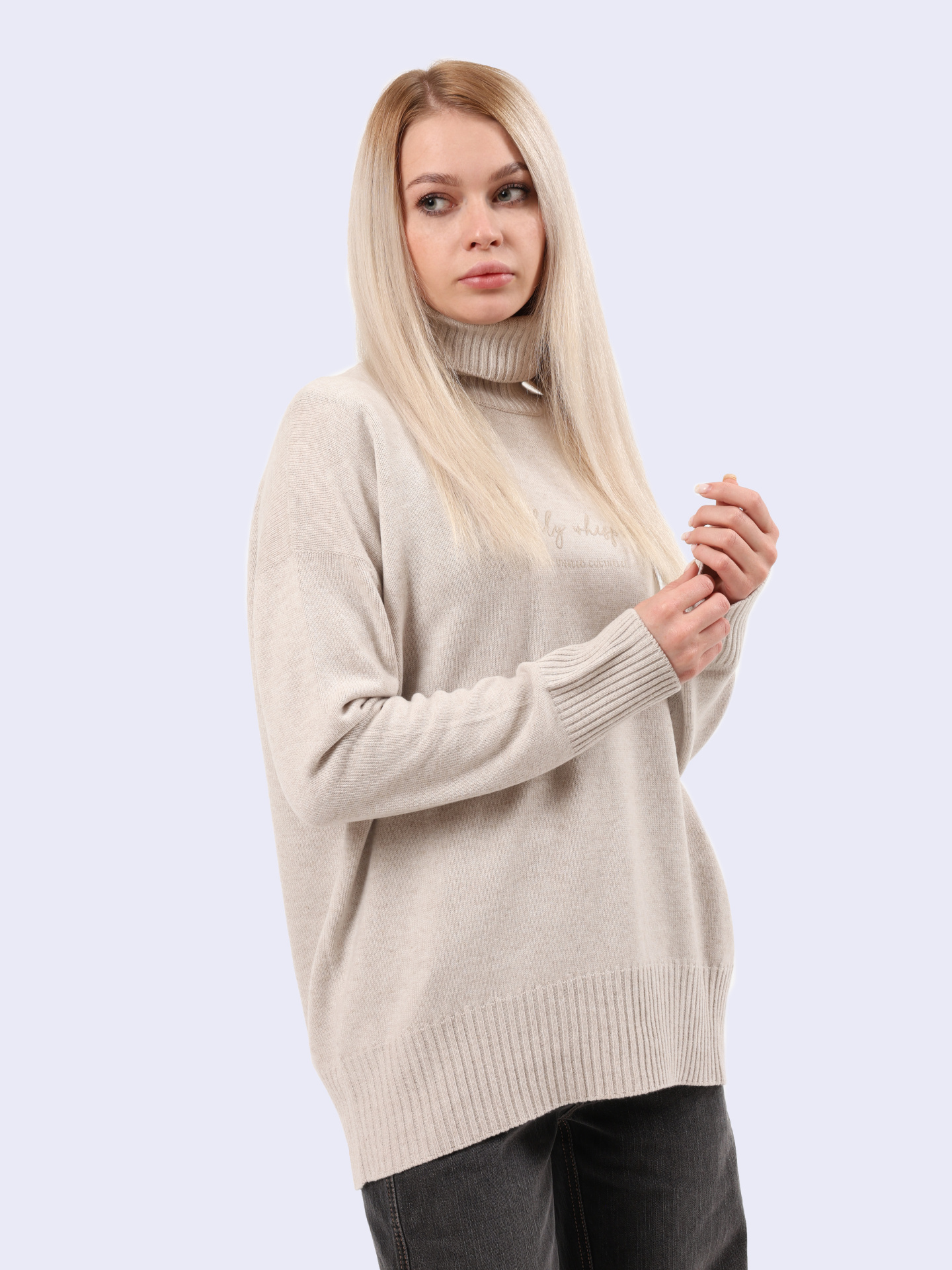 Свитер Brunello Cucinelli M16709403 C9610 бежевый женский — купить в интернет-магазине Verdistore