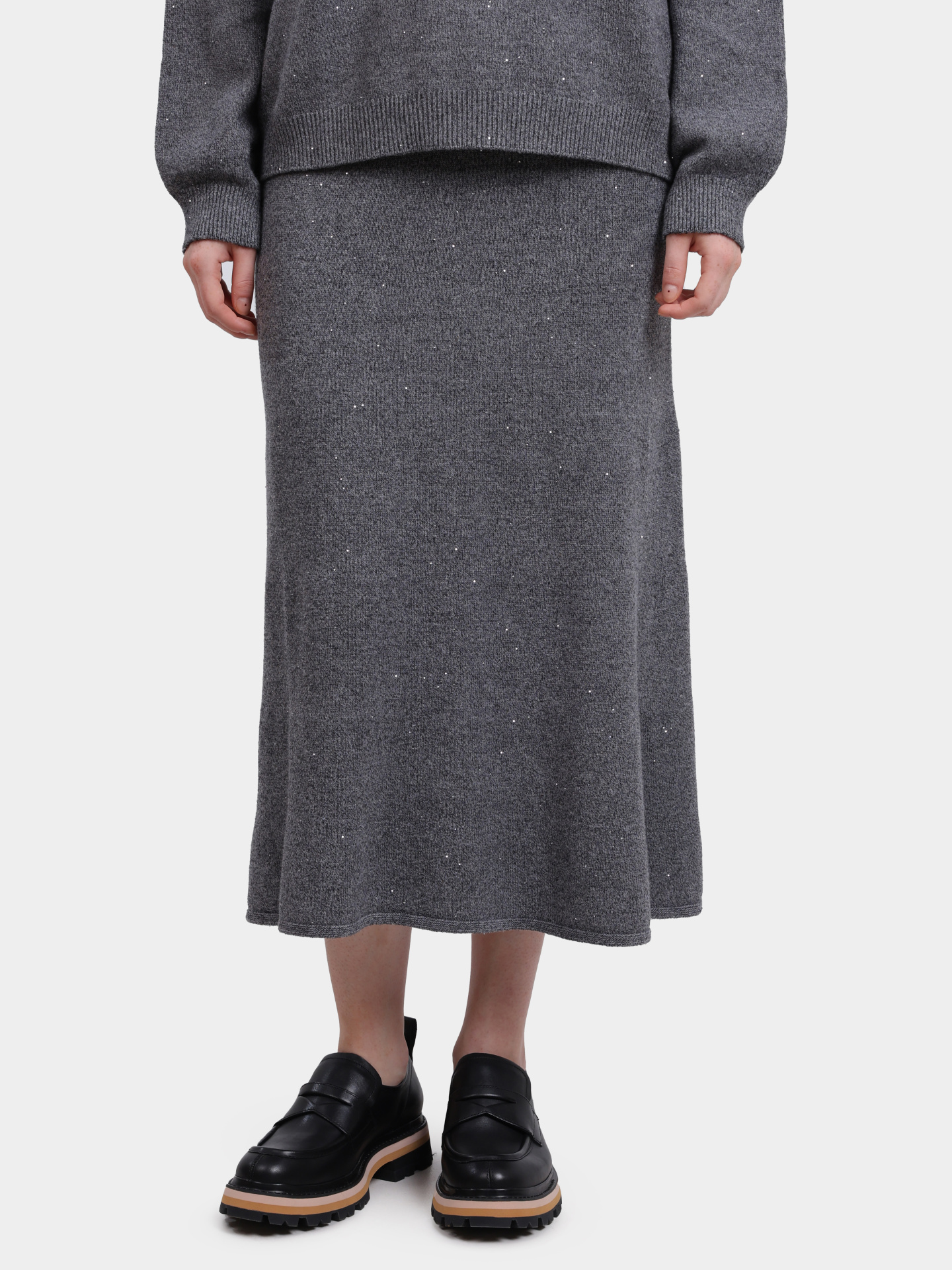 Юбка Liu-Jo MF5295 MA27R 04485 серая женская с пайетками  — купить в интернет-магазине Verdistore