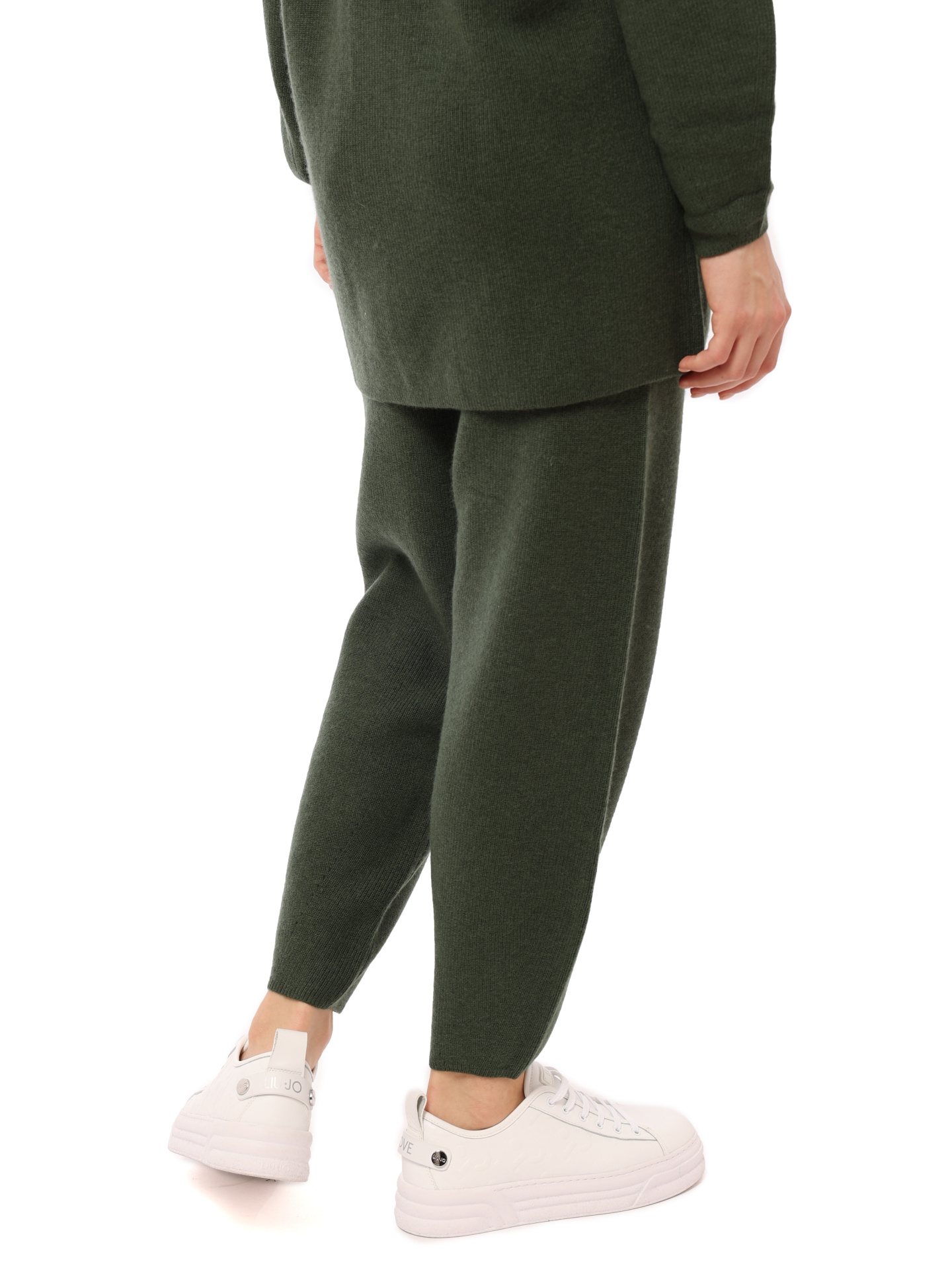 картинка Брюки Armani Exchange 6LYP1Y YMT8Z 1880 хаки женские из шерсти от магазина Verdistore