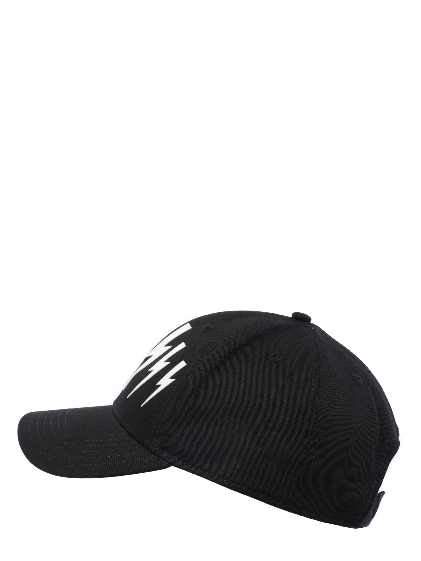 Бейсболка черная хлопковая с белой наклейкой логотипом  — купить в интернет-магазине Verdistore