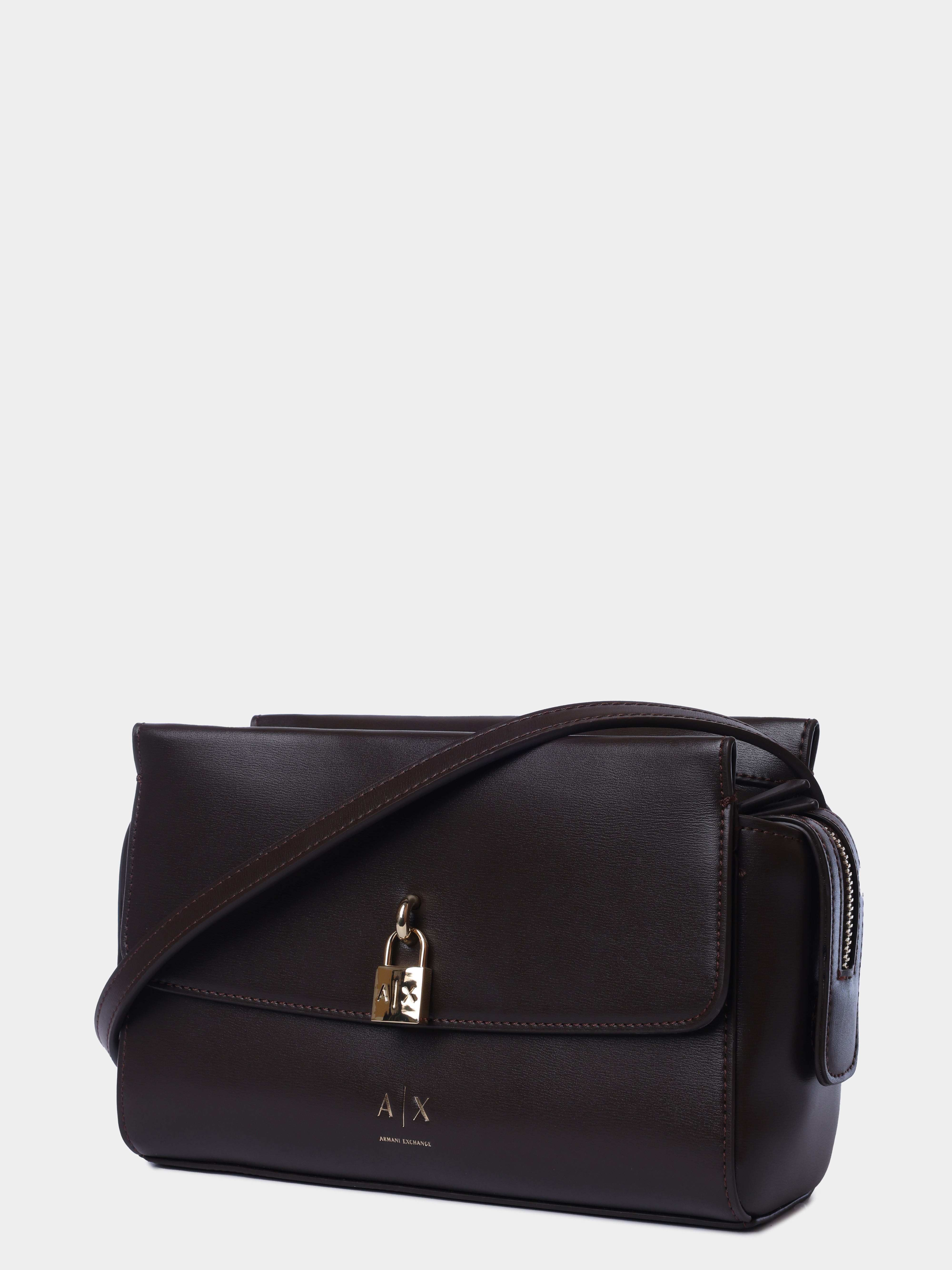 Сумка Armani Exchange XW003056 AF28605 U6032 темно-коричневая женская — купить в интернет-магазине Verdistore