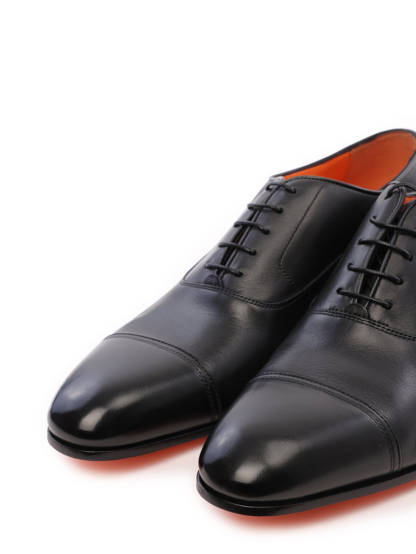 Оксфорды черные кожаные с поднятым носком и высоким каблуком — купить в интернет-магазине Verdistore