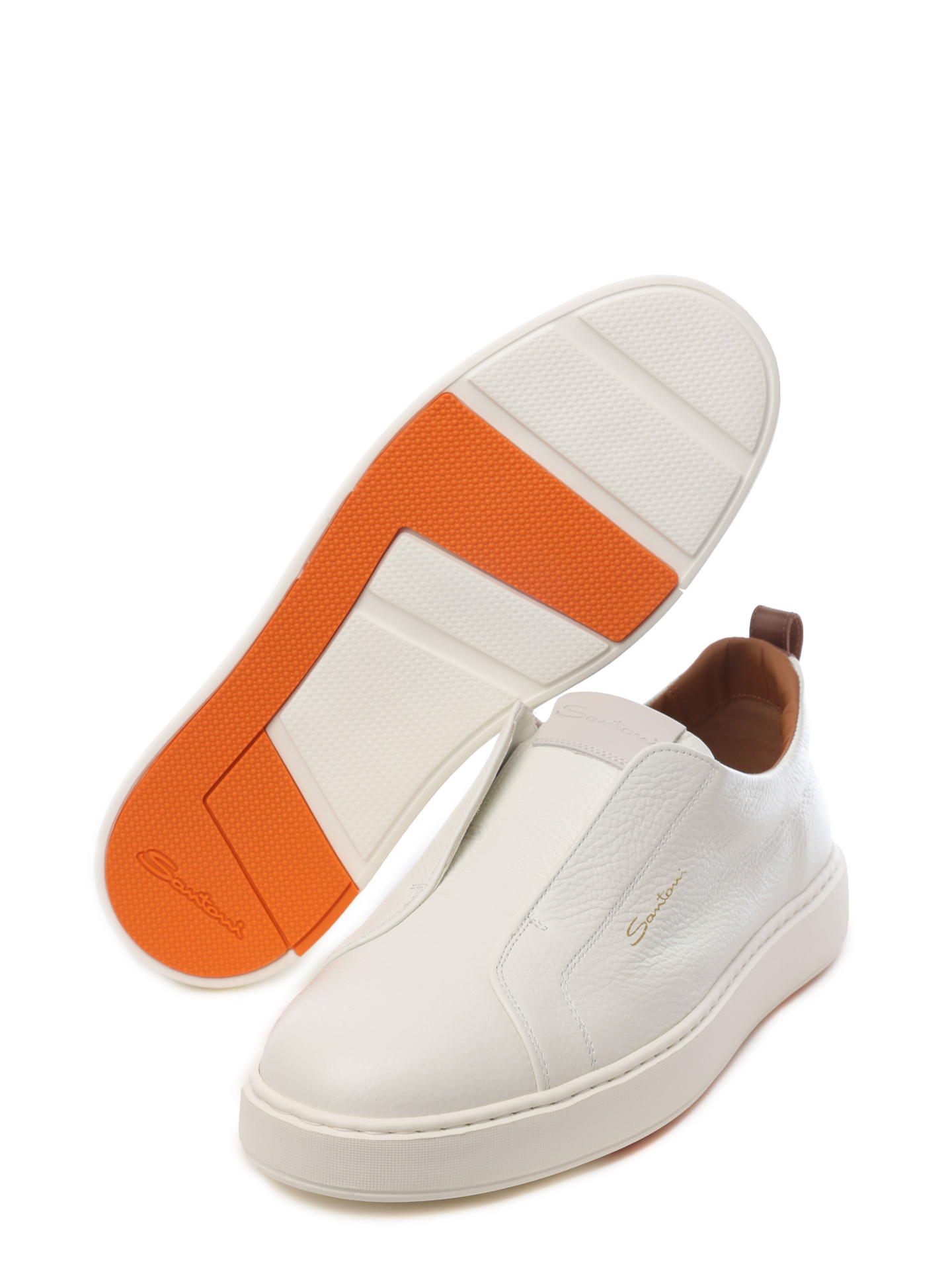 Кеды белые кожаные на белой подошве без шнуровки — купить в интернет-магазине Verdistore