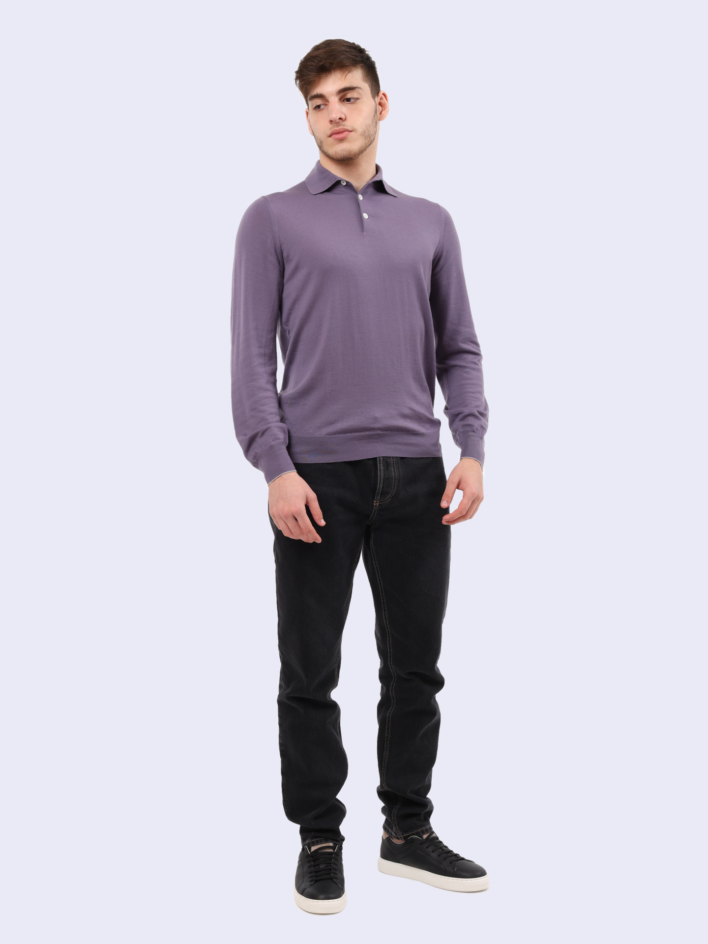 Свитер Brunello Cucinelli M2400295 C0F58 сиреневый мужской — купить в интернет-магазине Verdistore