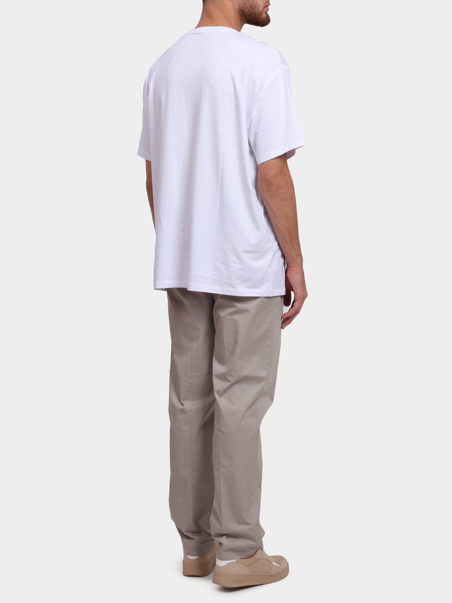 Брюки Armani Exchange XM000360 AF12307 U6154 бежевые мужские из хлопка — купить в интернет-магазине Verdistore
