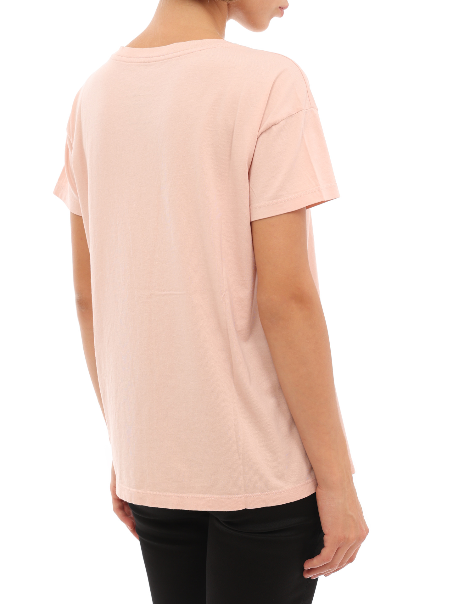 Футболка Armani Exchange 3LYTKX YJ6VZ 14AA бежевая женская из хлопка — купить в интернет-магазине Verdistore