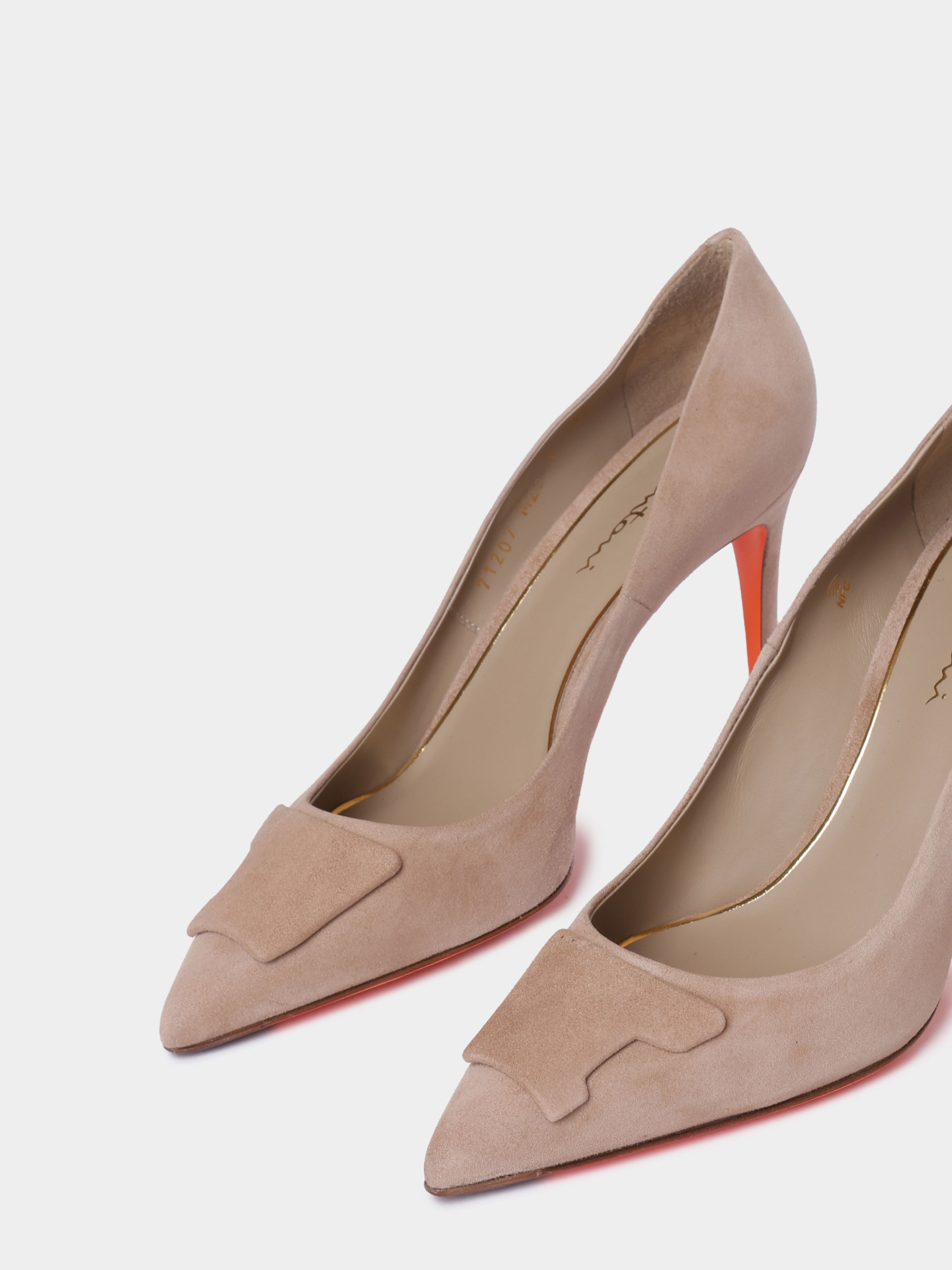 Туфли Santoni WDIG71207HI2TMGDM23 замшевые женские — купить в интернет-магазине Verdistore