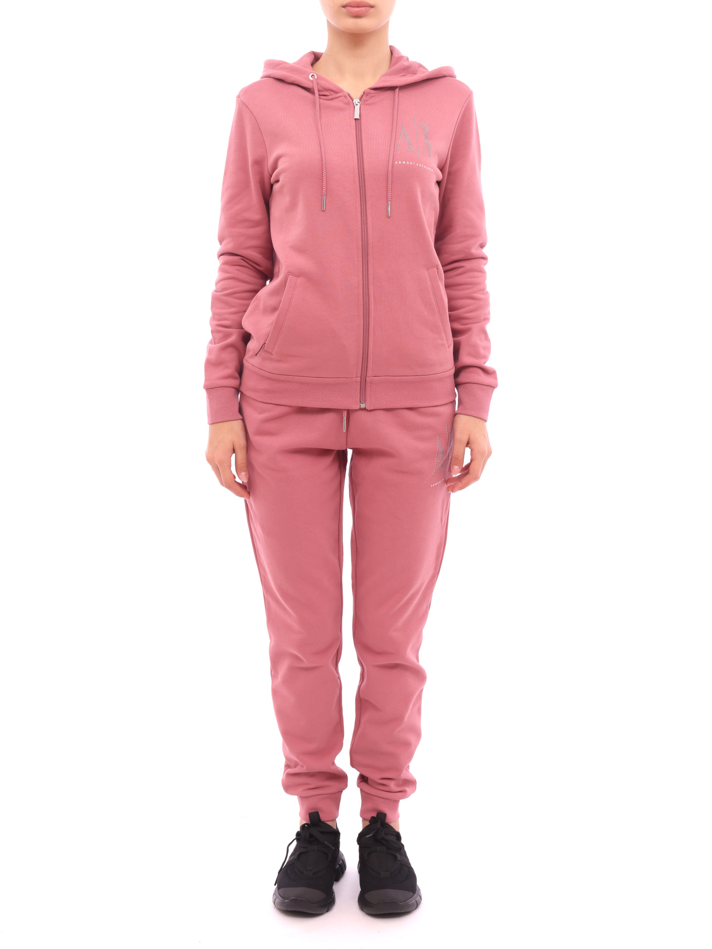 картинка Брюки спортивные Armani Exchange 8NYPDX YJ68Z 1493 розовые женские с манжетами от магазина Verdistore