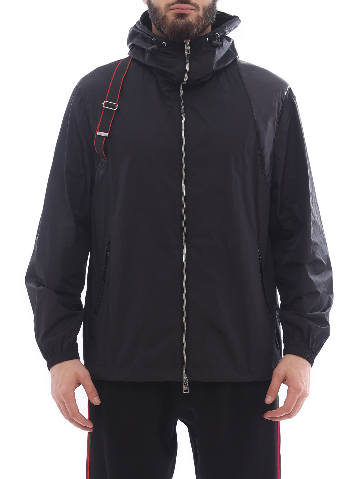 Куртка Alexander McQueen 662324 QRR21 1000 черная мужская — купить в интернет-магазине Verdistore