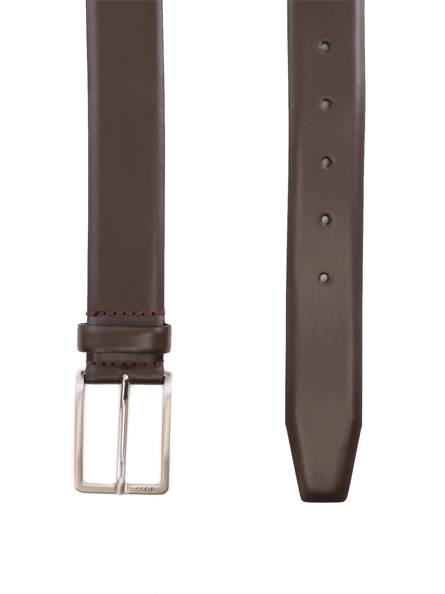 Ремень Boss 50491834 205 темно-коричневый мужской из кожи — купить в интернет-магазине Verdistore