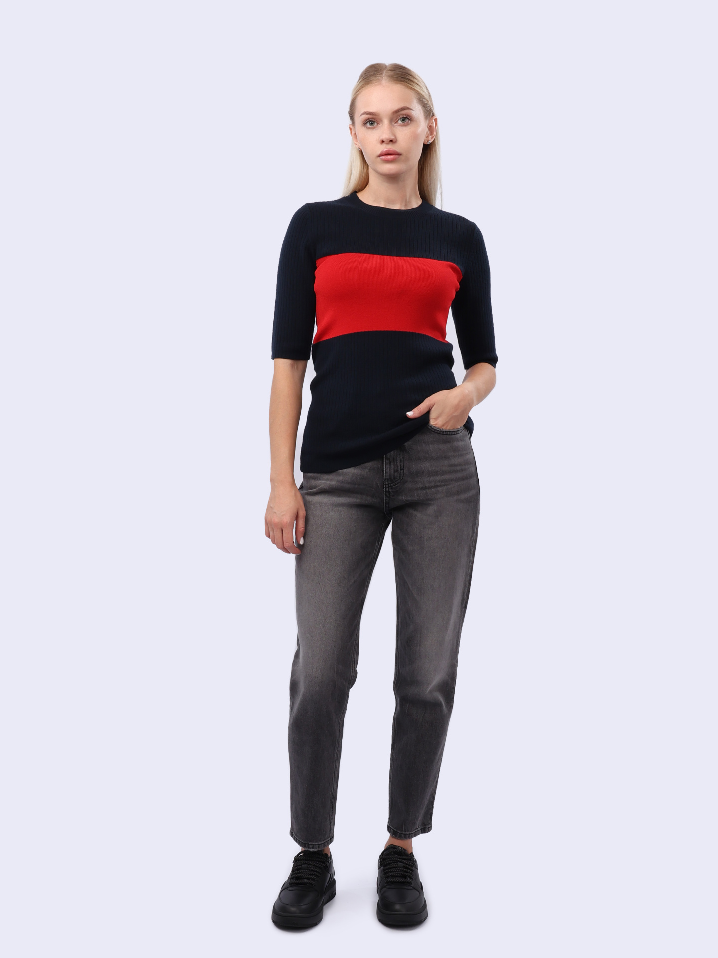 Топ Calvin Klein K20K200295 комбинированный женский — купить в интернет-магазине Verdistore