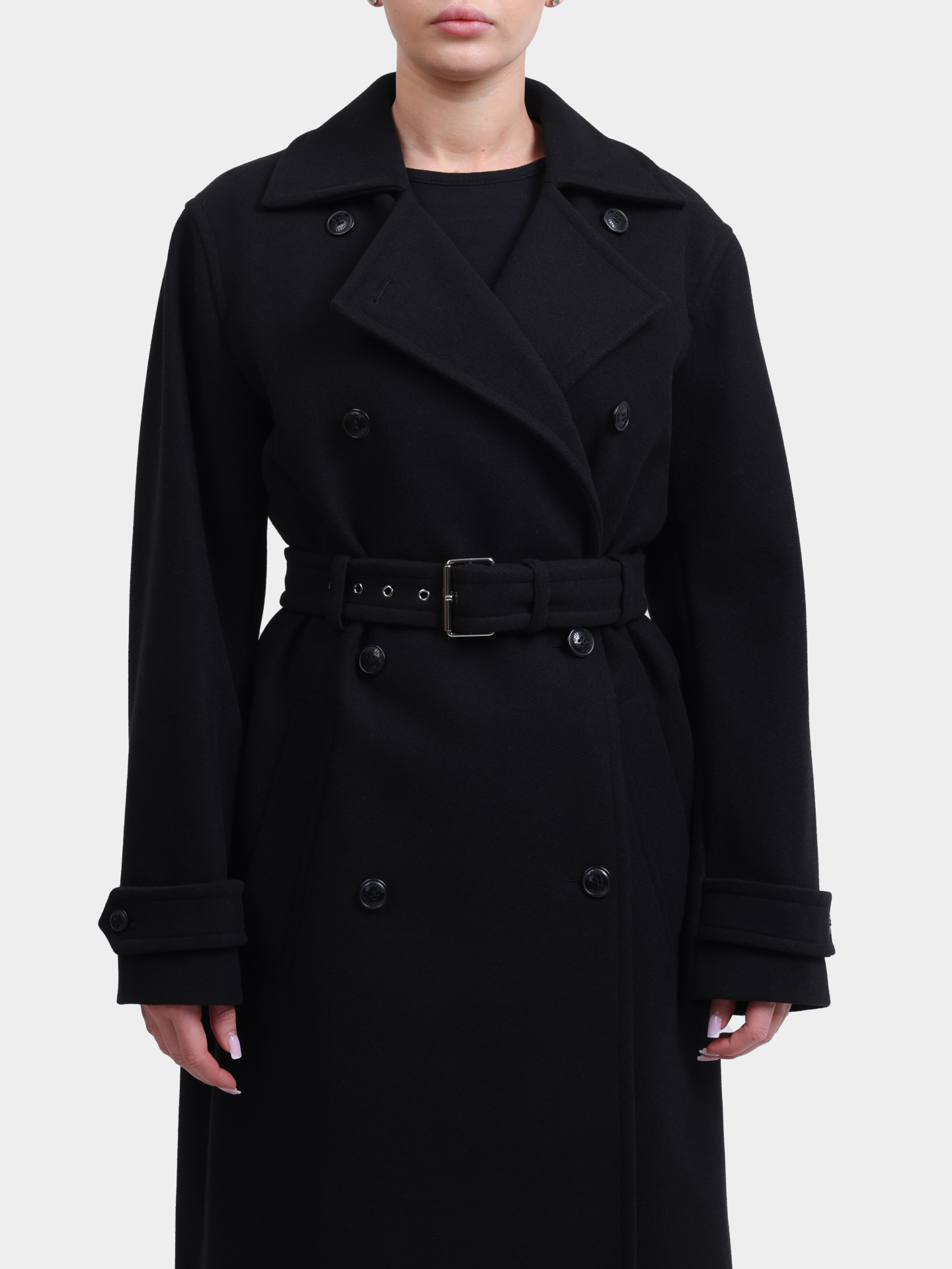 Пальто Hugo 50547616 001 черное женское — купить в интернет-магазине Verdistore