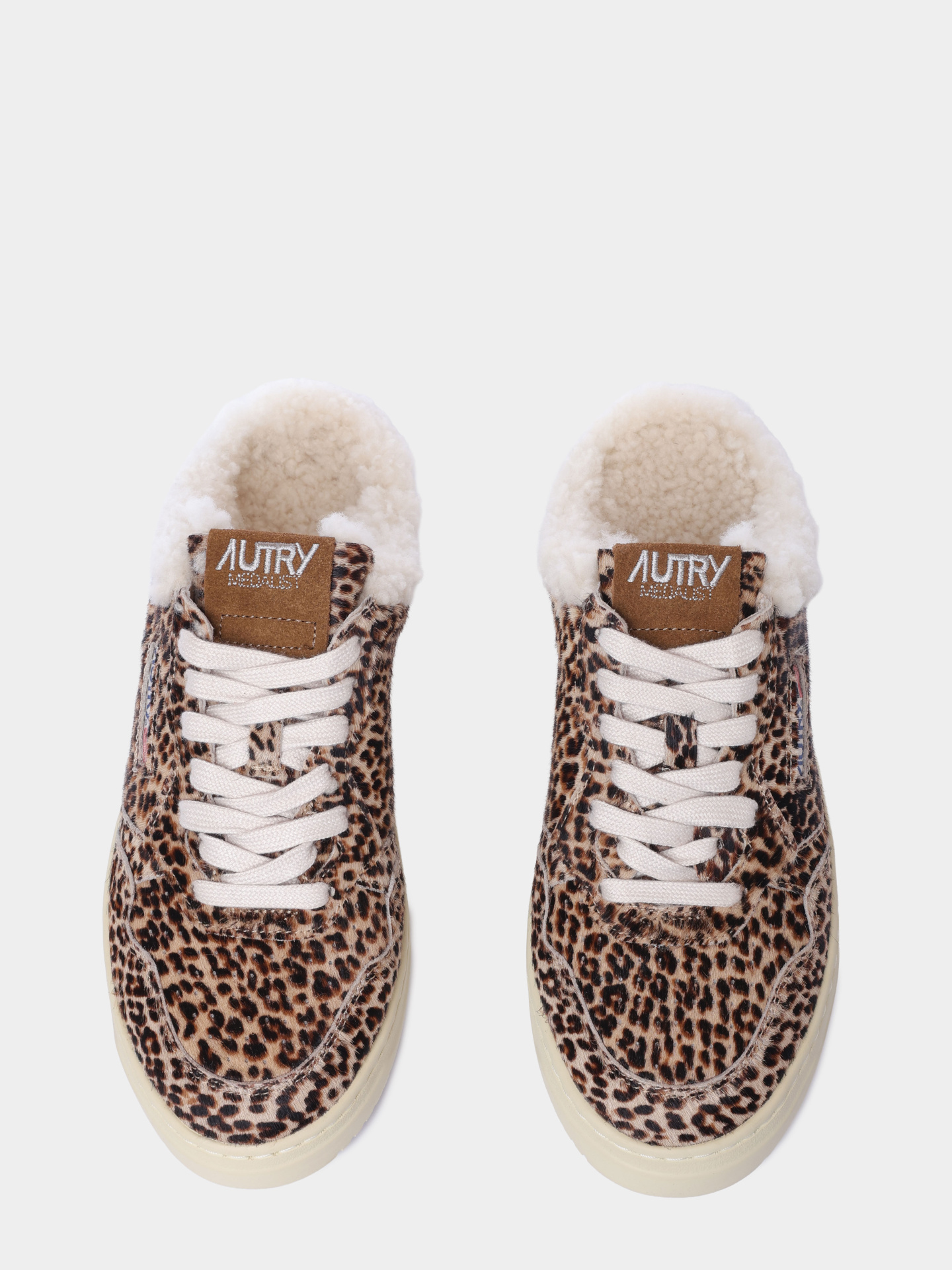Кеды Autry MULW - YX01 леопардовые женские с открытой пяткой — купить в интернет-магазине Verdistore