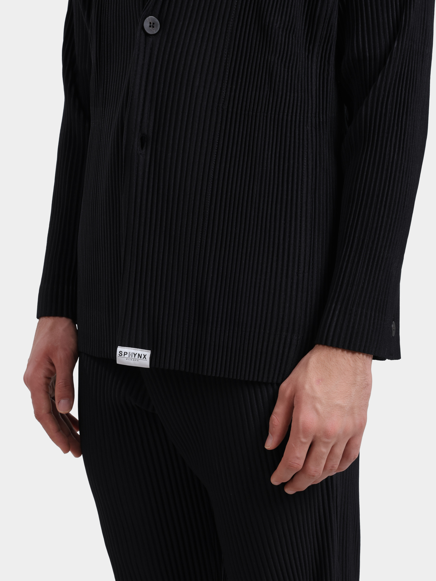 Пиджак Sphynx pleats 3876-1 черный мужской плессированный  — купить в интернет-магазине Verdistore