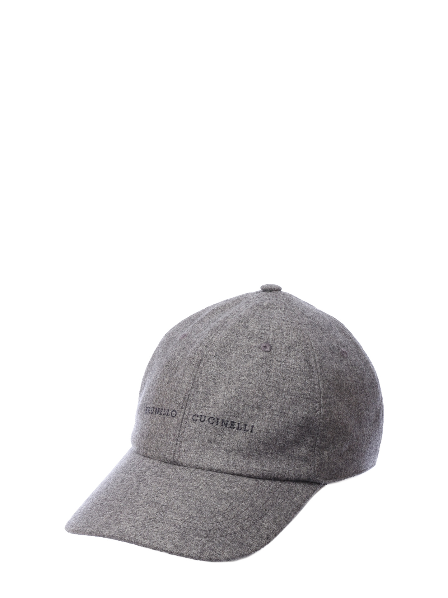 Бейсболка Brunello Cucinelli MR4369992 CAS10 серая мужская из кашемира — купить в интернет-магазине Verdistore