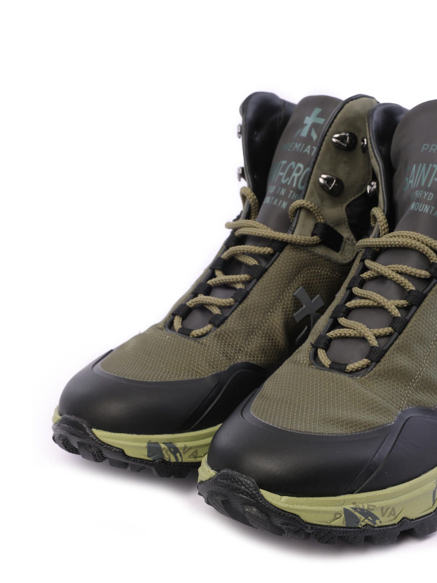 Кроссовки комбинированные высокие на массивной подошве — купить в интернет-магазине Verdistore