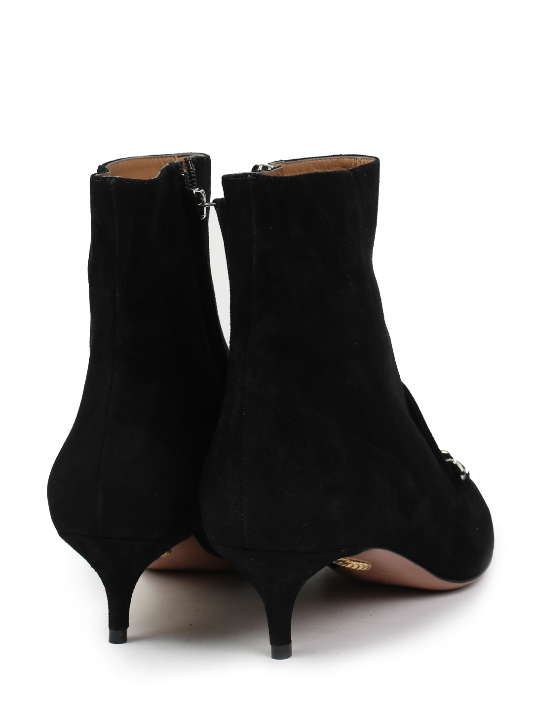 Ботильоны Aquazzura EDIMIDB0 черные женские замшевые — купить в интернет-магазине Verdistore
