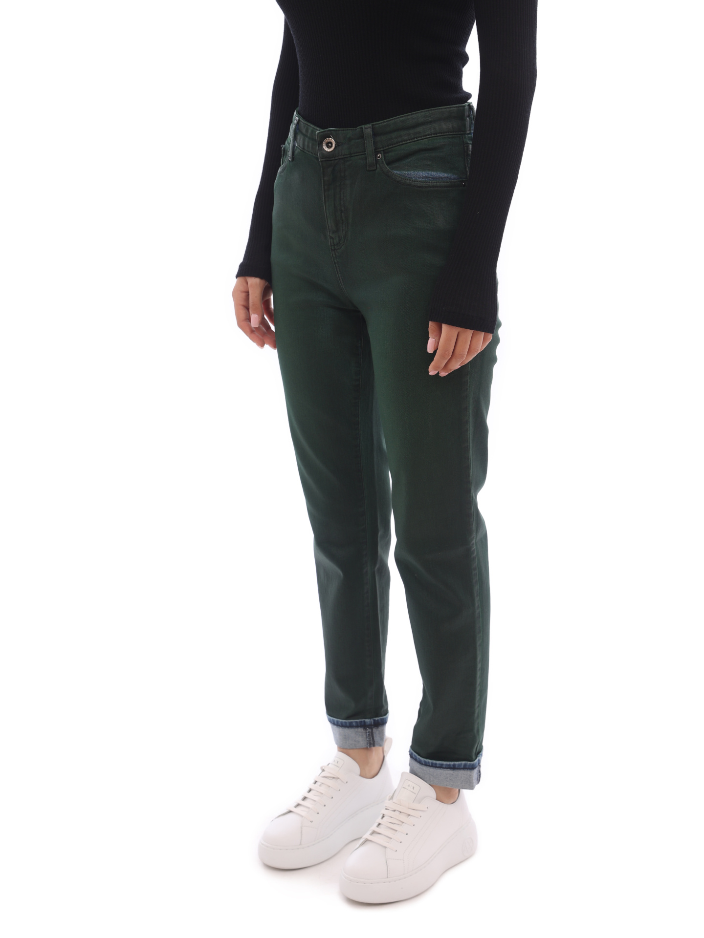 Джинсы Armani Exchange 6GYJ06 1844 зеленые женские — купить в интернет-магазине Verdistore