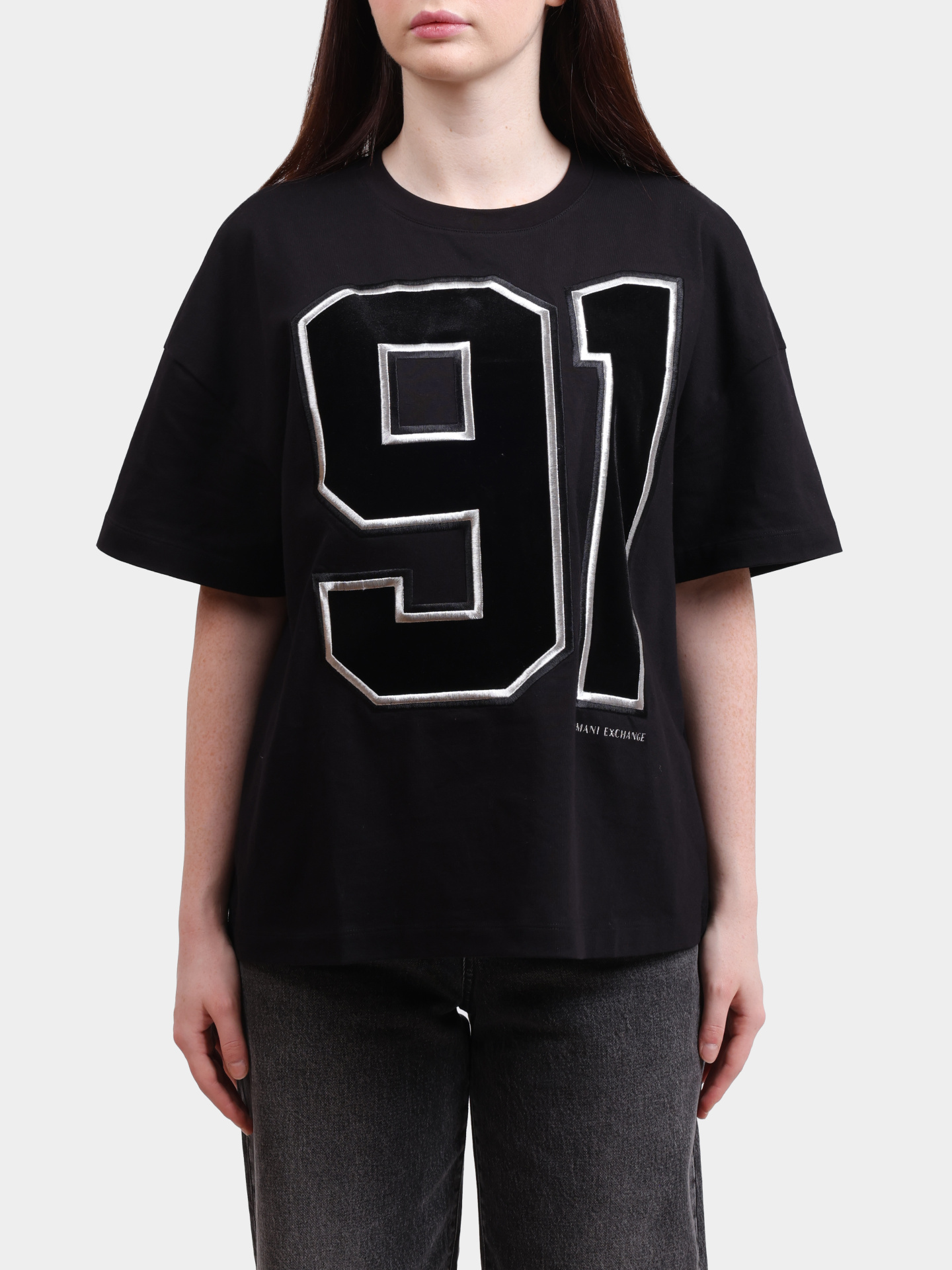 Футболка Armani Exchange XW001082 AF15085 UC001 хлопковая женская — купить в интернет-магазине Verdistore