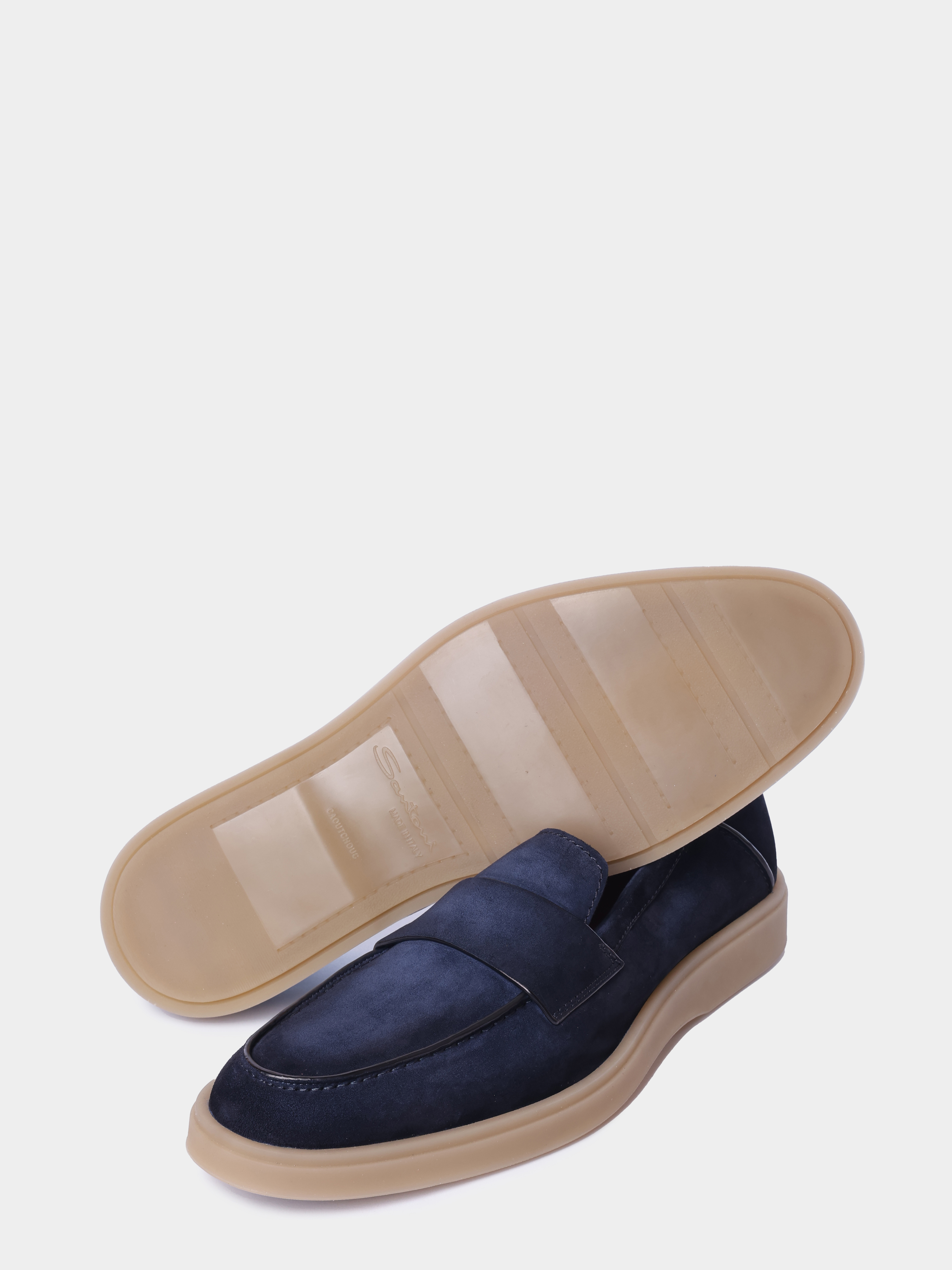 Лоферы Santoni MGDG19051SASSEAAU60 замшевые мужские — купить в интернет-магазине Verdistore