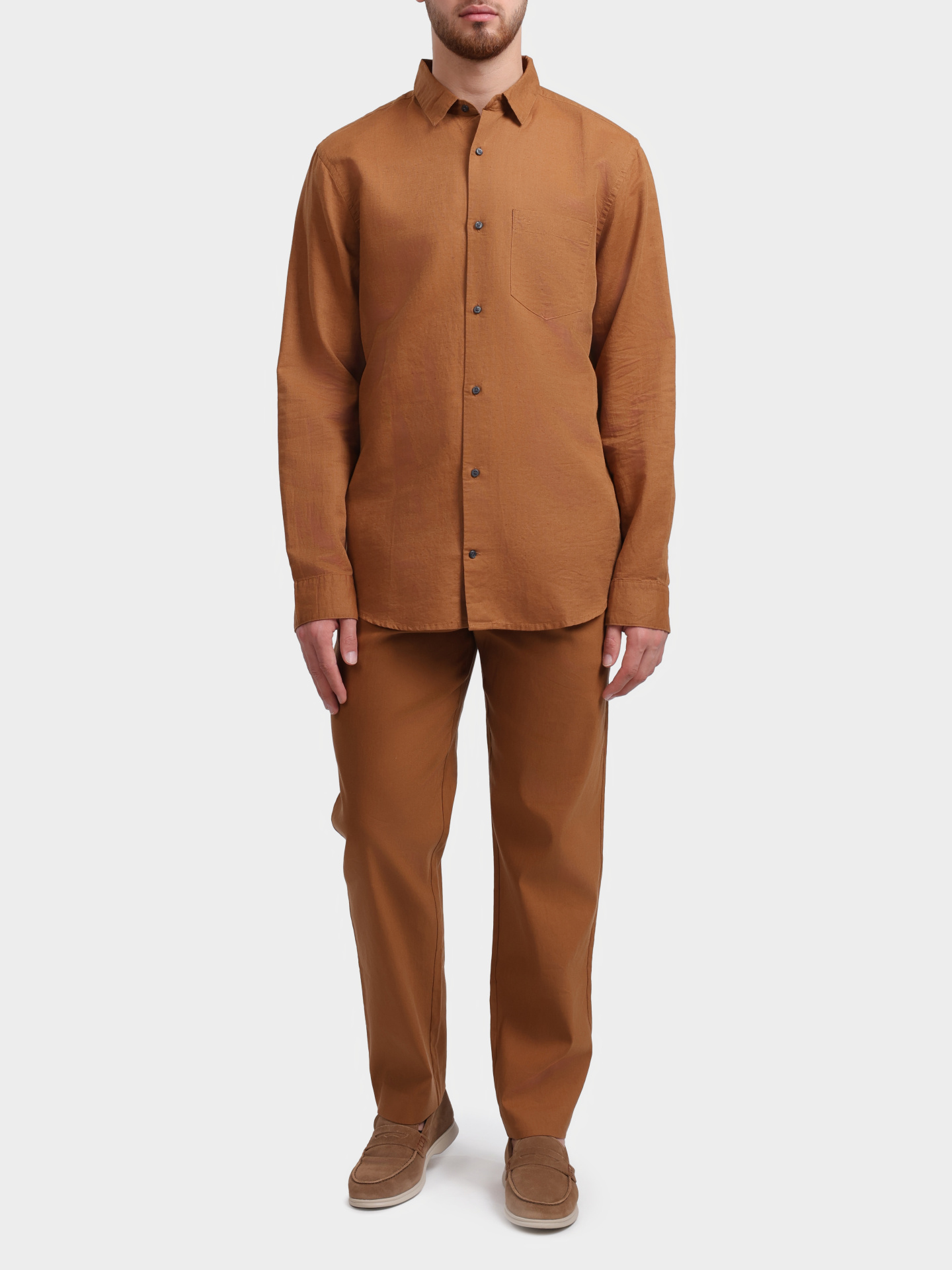 Брюки Calvin Klein K10K11409832 GYM коричневые мужские — купить в интернет-магазине Verdistore