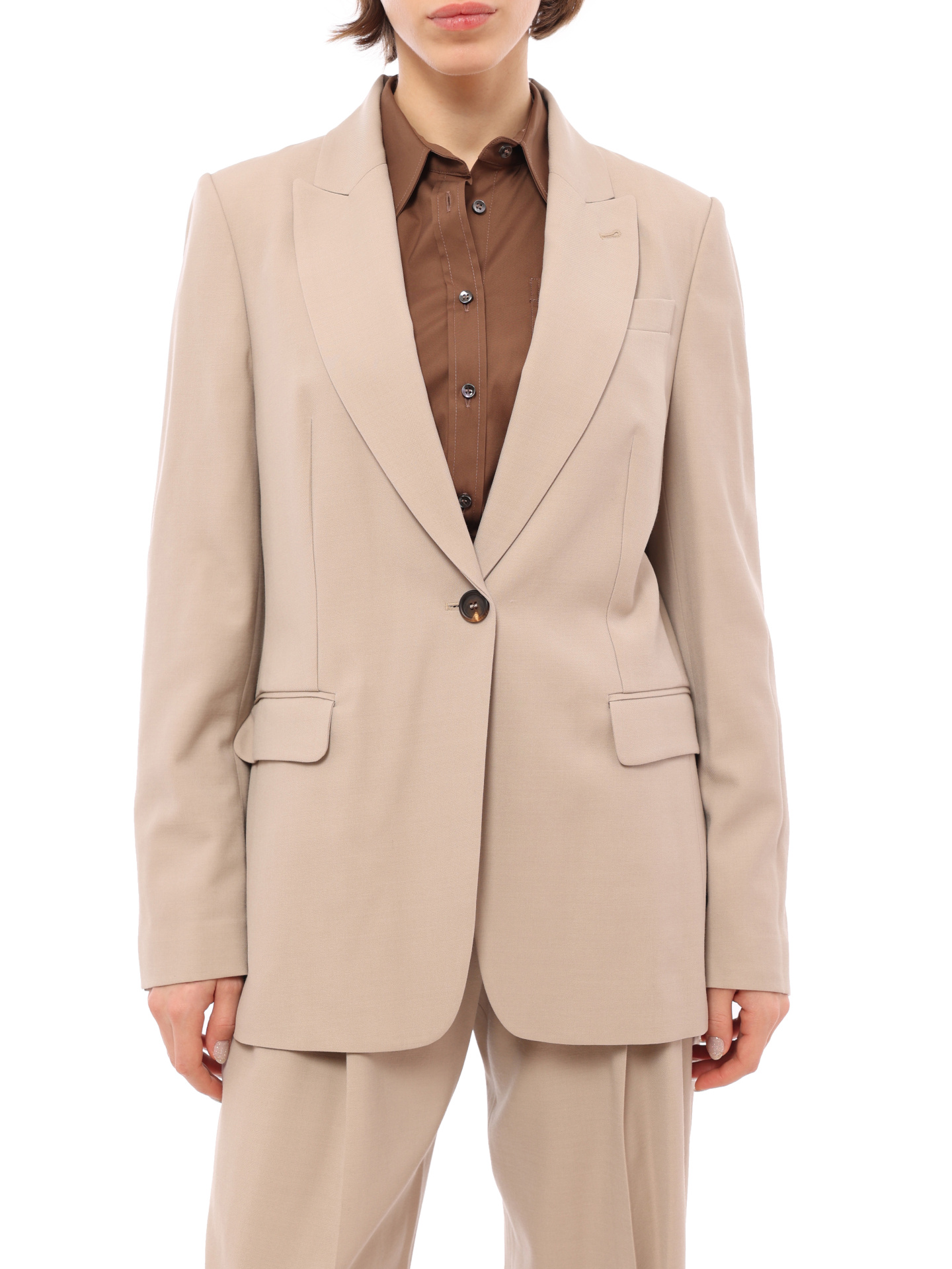 Жакет Brunello Cucinelli MB0482014 C9504 пудровый женский — купить в интернет-магазине Verdistore