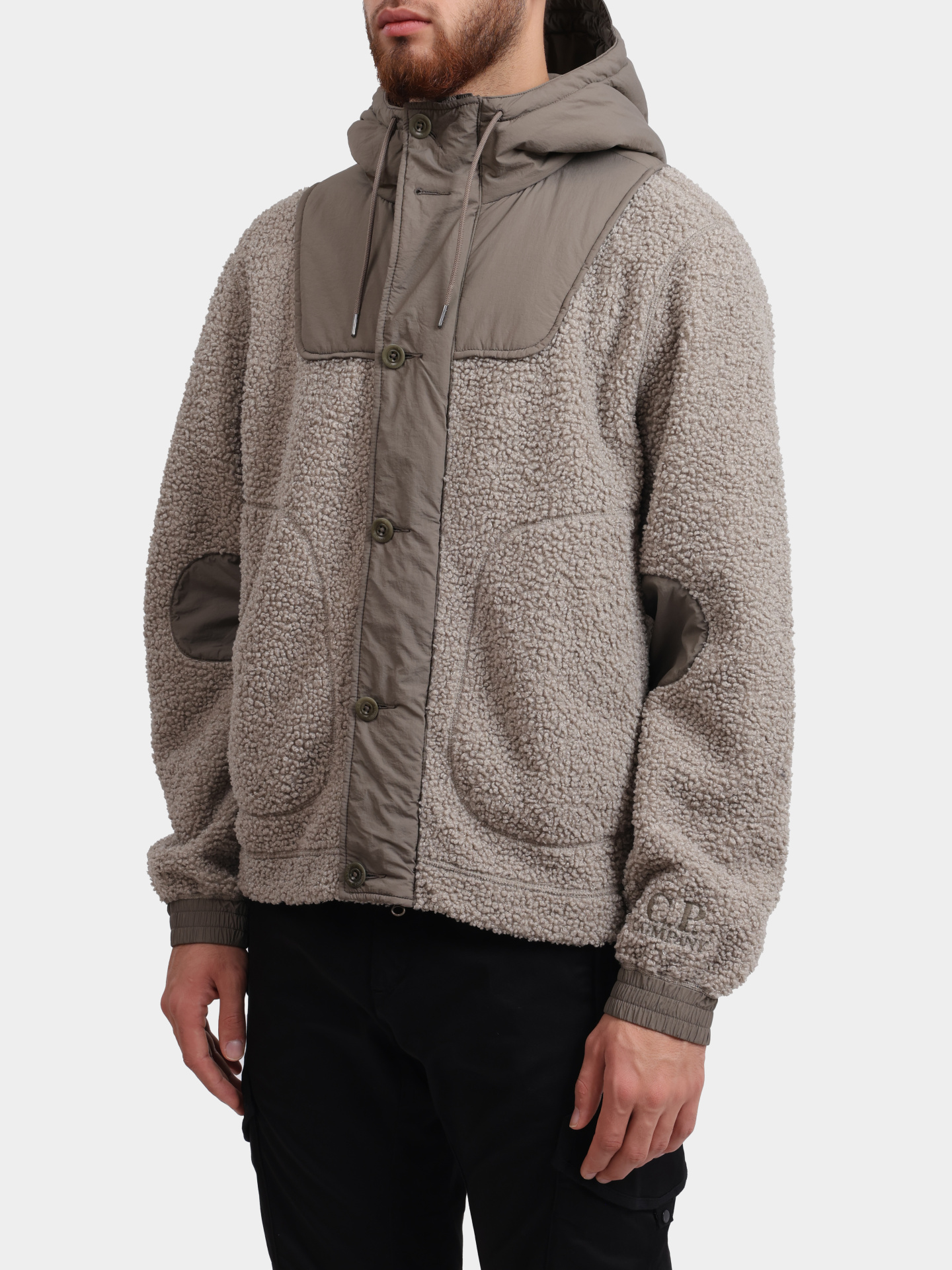 Куртка C.P. Company 17CMOW102A 110163M 327 хаки мужская из экомеха — купить в интернет-магазине Verdistore