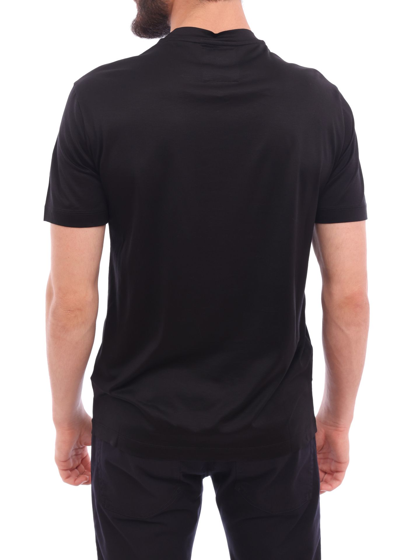 Футболка Emporio Armani 8N1TE8 1JUVZ 0999 черная мужская — купить в интернет-магазине Verdistore