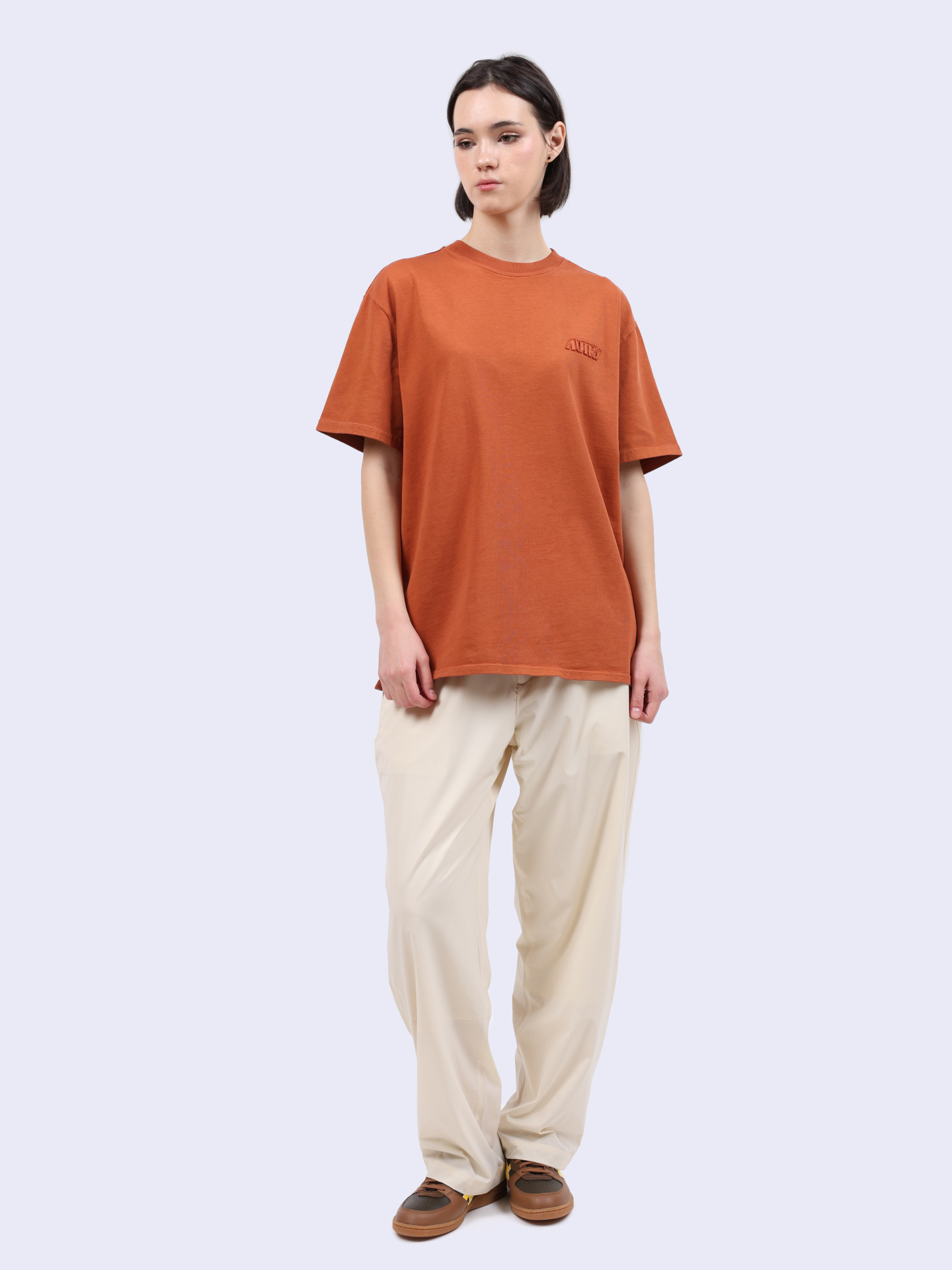 Футболка Autry TSPX-12OO оранжевая женская с аппликацией — купить в интернет-магазине Verdistore