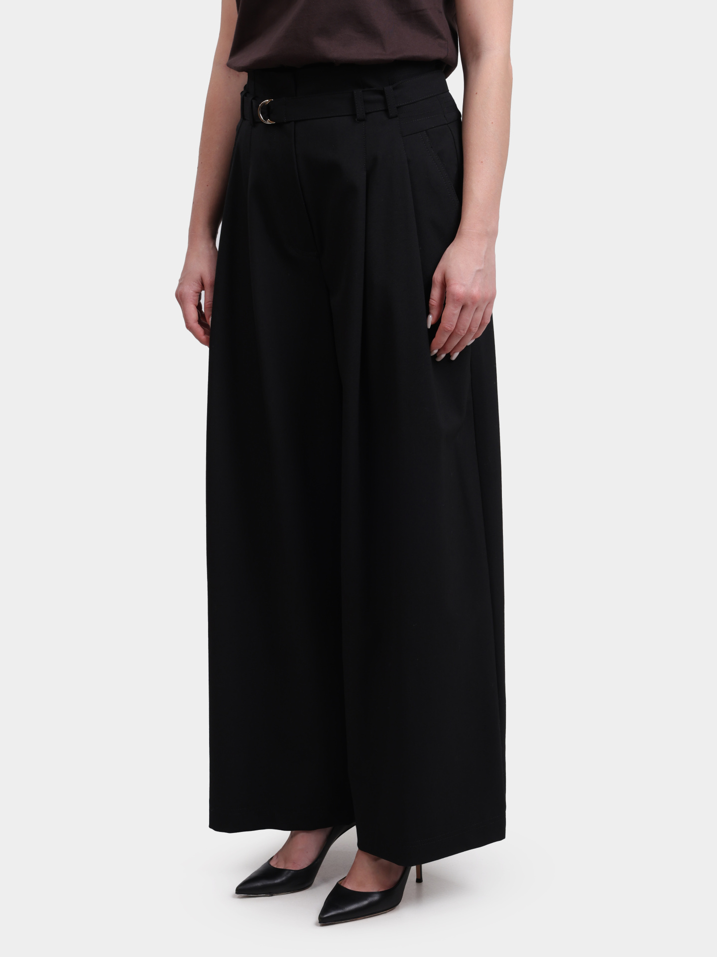 Брюки BONDENO 001 черные прямого кроя женские — купить в интернет-магазине Verdistore