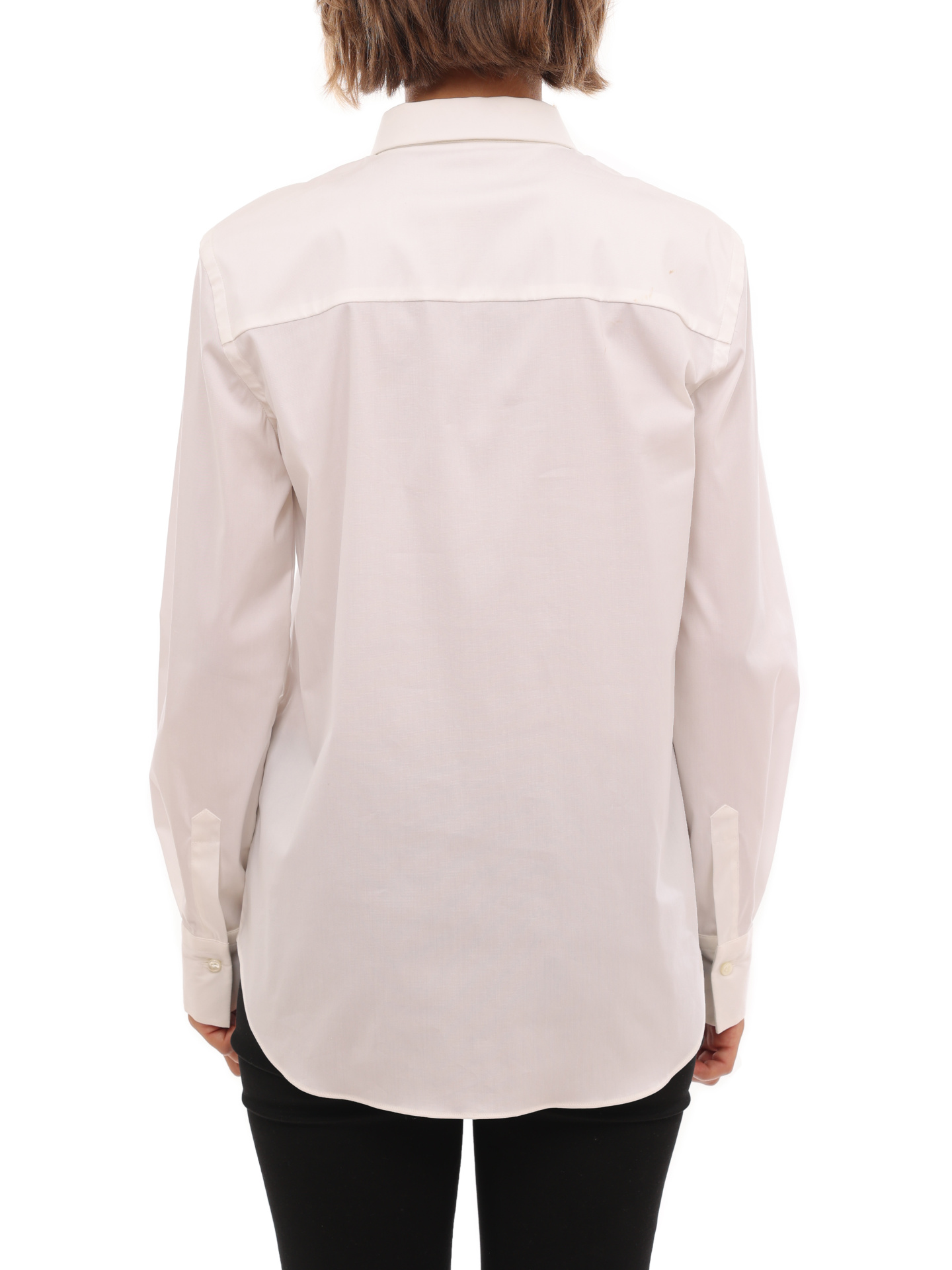 Блузка Brunello Cucinelli M0091R7136 белая женская из хлопка — купить в интернет-магазине Verdistore
