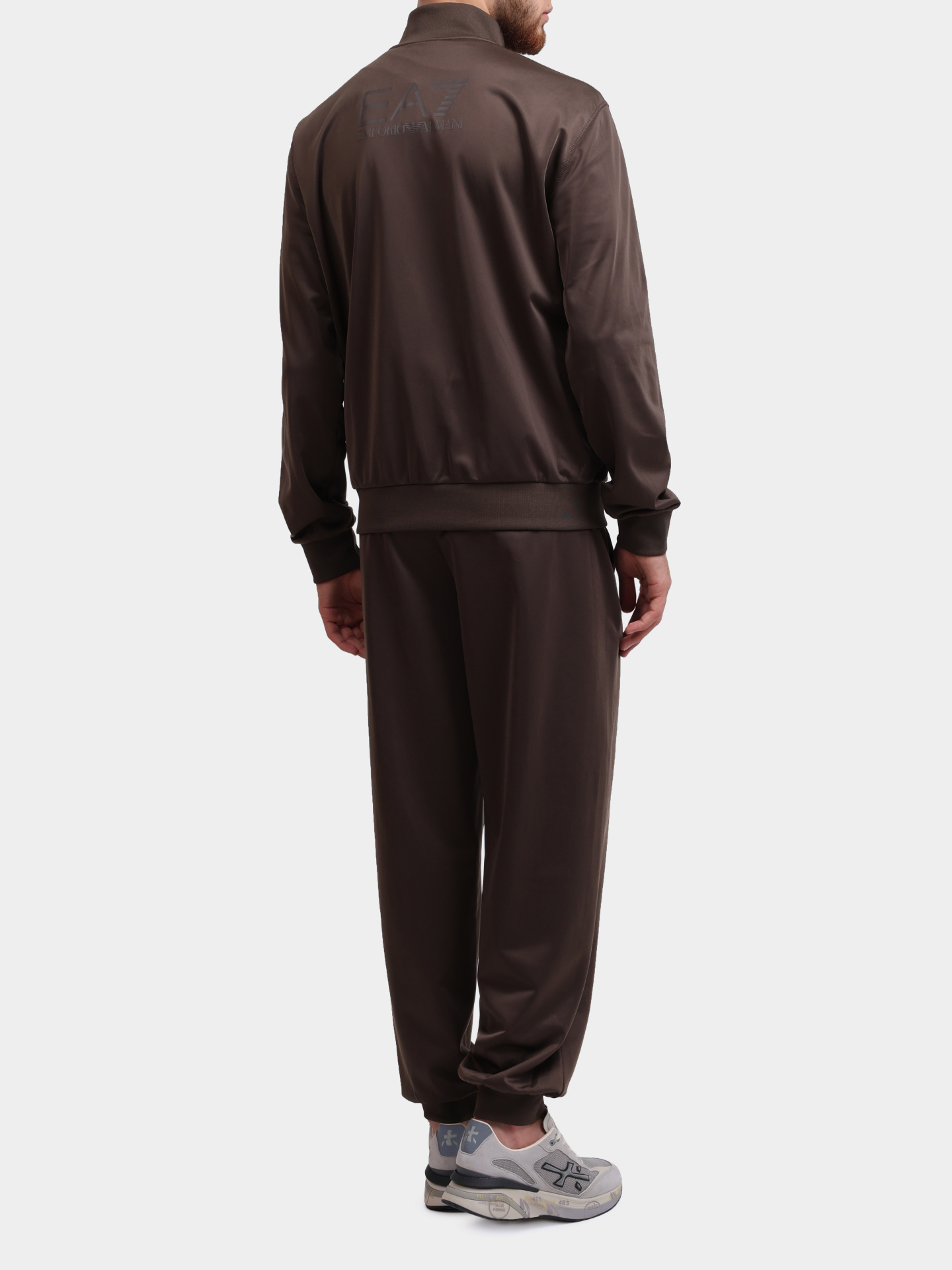 Костюм спортивный EA7 7M000237 AF12449 U6139 коричневый мужской — купить в интернет-магазине Verdistore