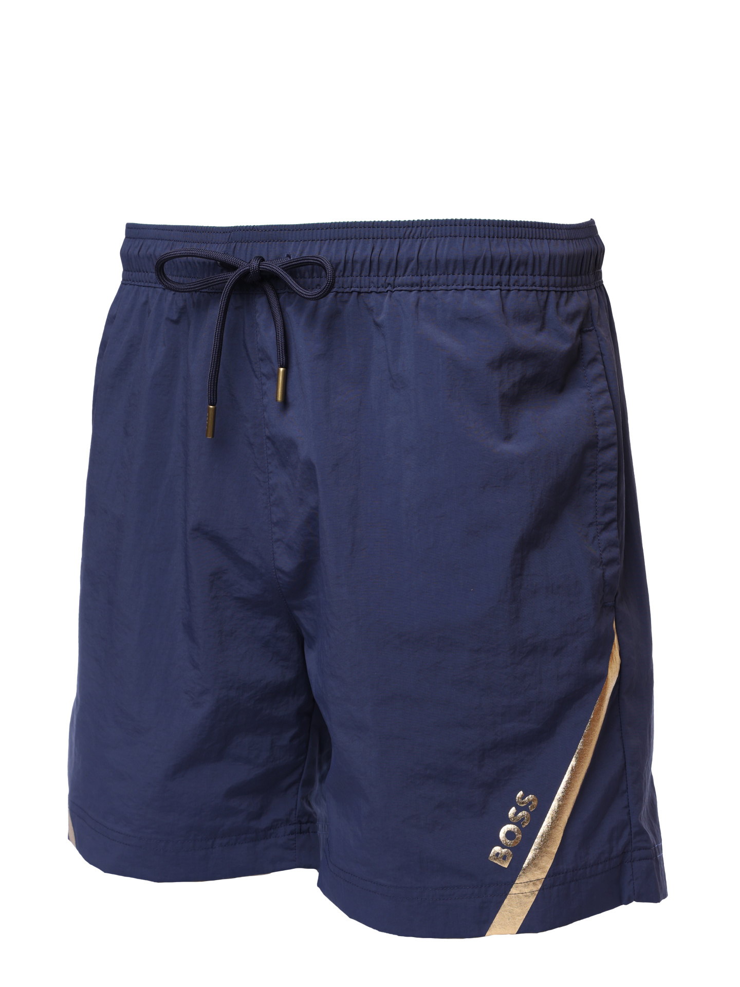 Шорты пляжные Boss 50539913 413 темно-синие мужские с логотипом — купить в интернет-магазине Verdistore