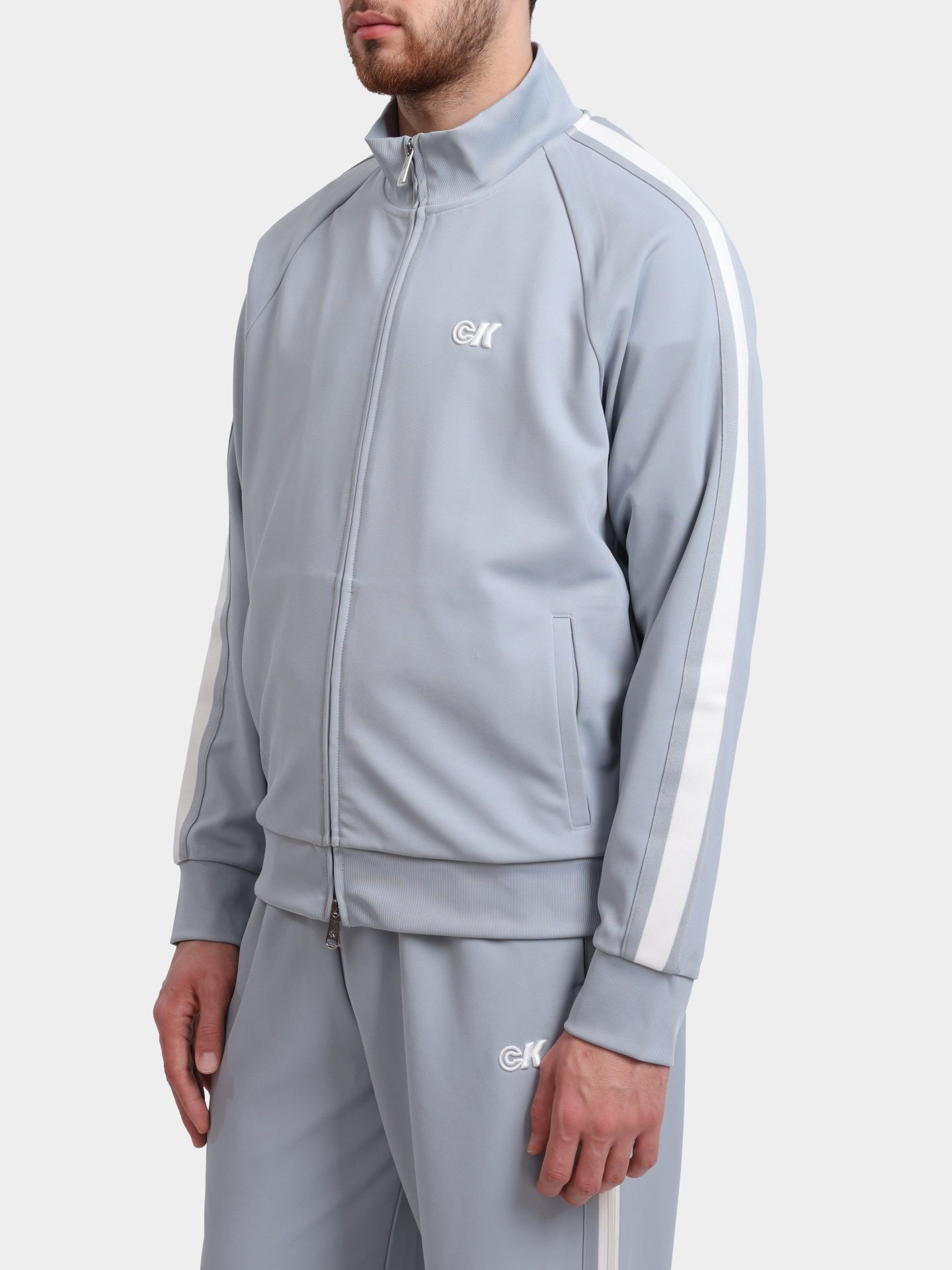 Мастерка Calvin Klein Jeans LV04RC231G CI1 мужская с вышитым логотипом  — купить в интернет-магазине Verdistore