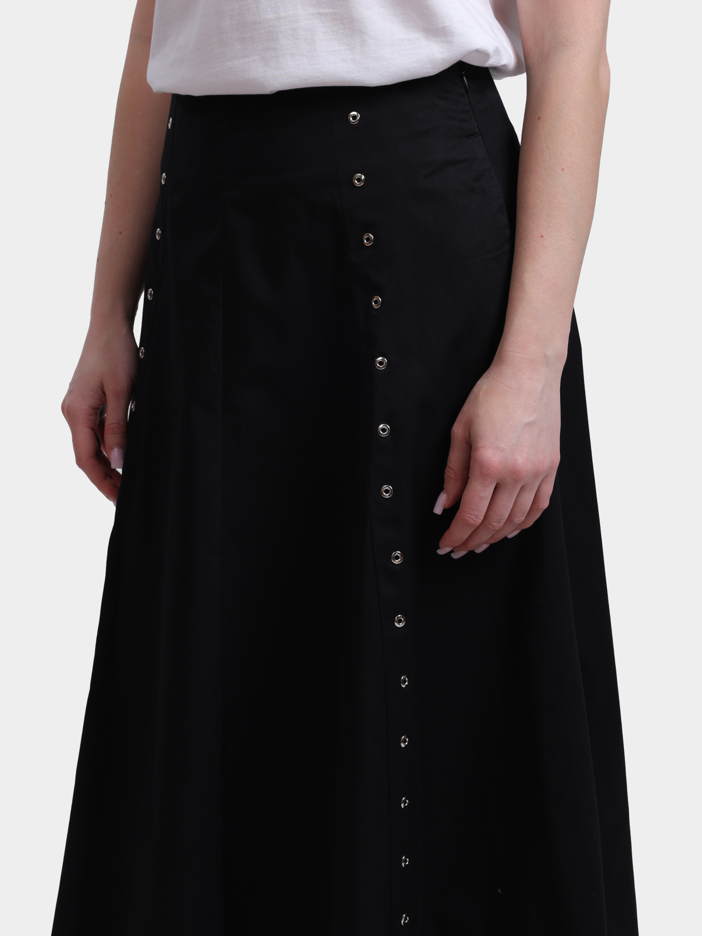 Юбка Marella Sport MLSTALAMO 005 черная женская хлопковая свободного кроя  — купить в интернет-магазине Verdistore