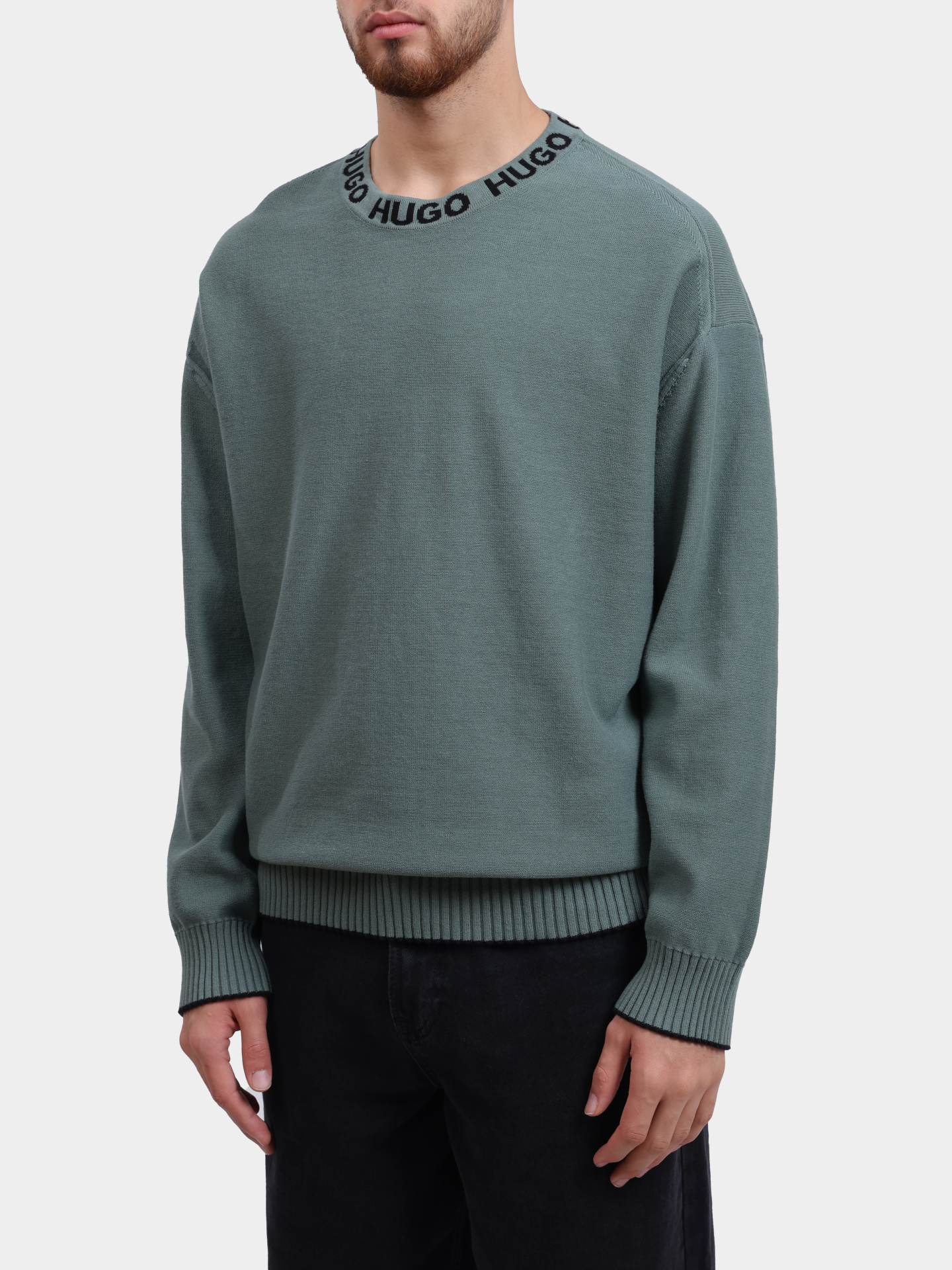 Джемпер Hugo 50474813 343 хлопковый мужской — купить в интернет-магазине Verdistore