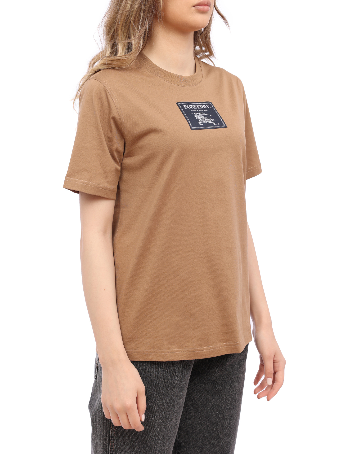 Футболка Burberry 8065777 A1420 хлопковая женская — купить в интернет-магазине Verdistore