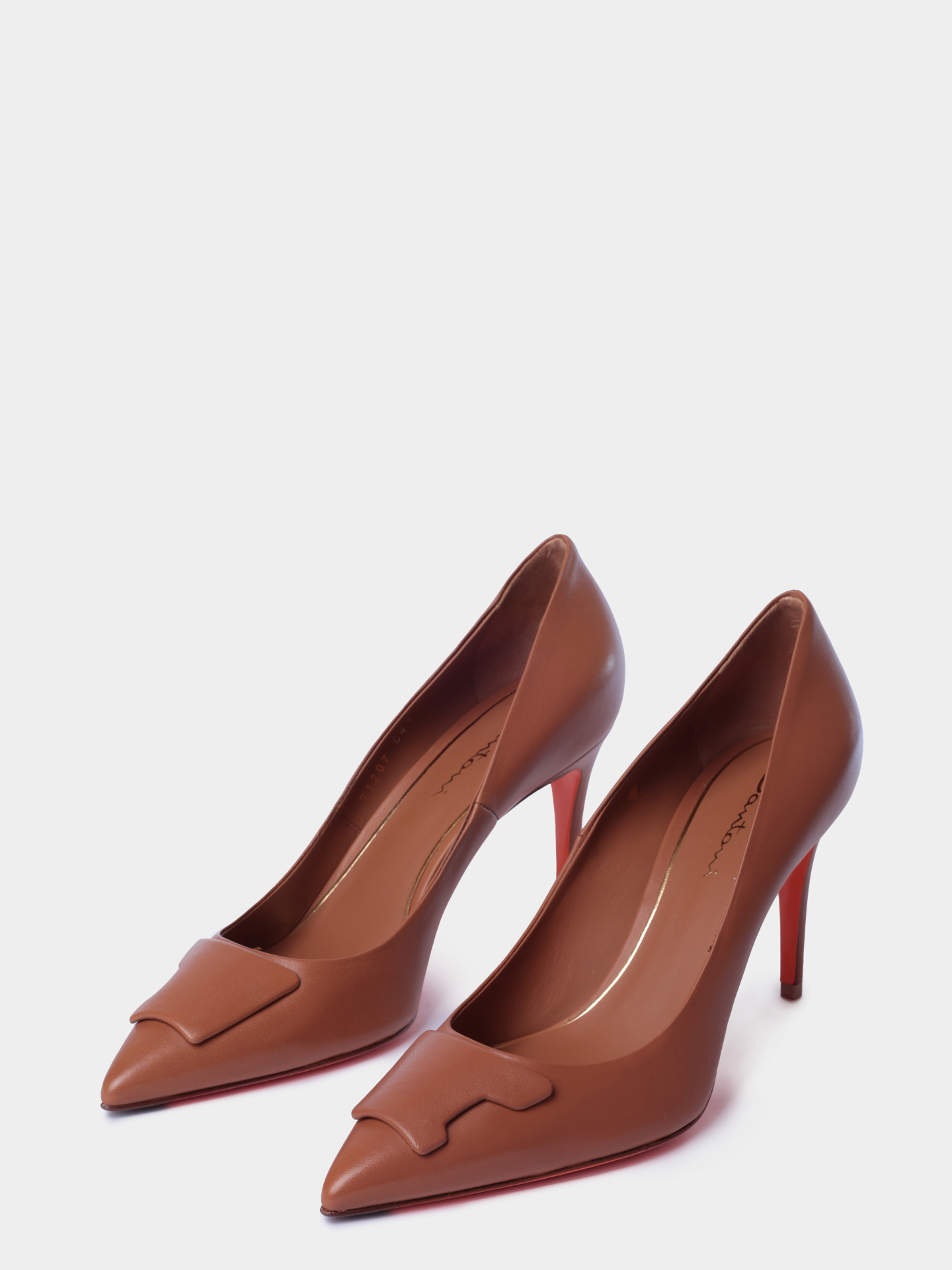 Туфли Santoni WDIG71207HI2TSZAC41 кожаные женские — купить в интернет-магазине Verdistore