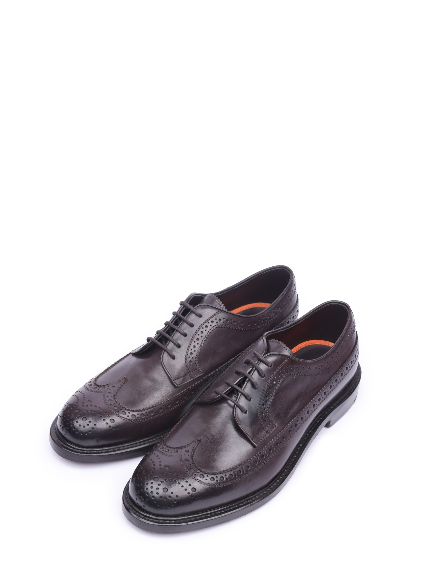 Туфли темно-коричневые из гладкой матовой кожи — купить в интернет-магазине Verdistore