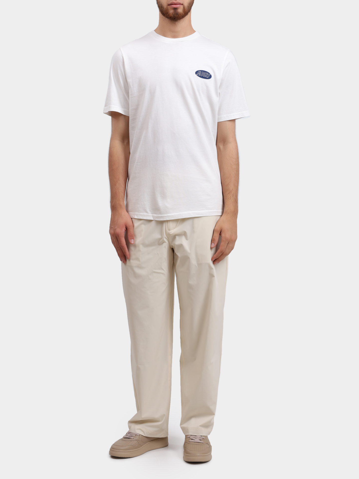Футболка Autry TSPM-09CW белая мужская с контрастным логотипом — купить в интернет-магазине Verdistore